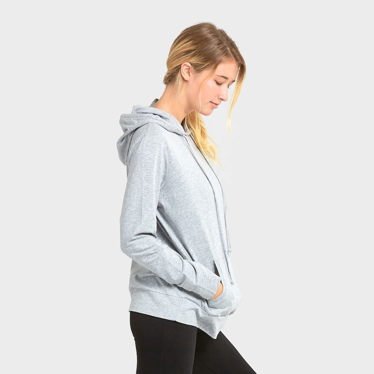 Ladies Thin Pullover Hoodie