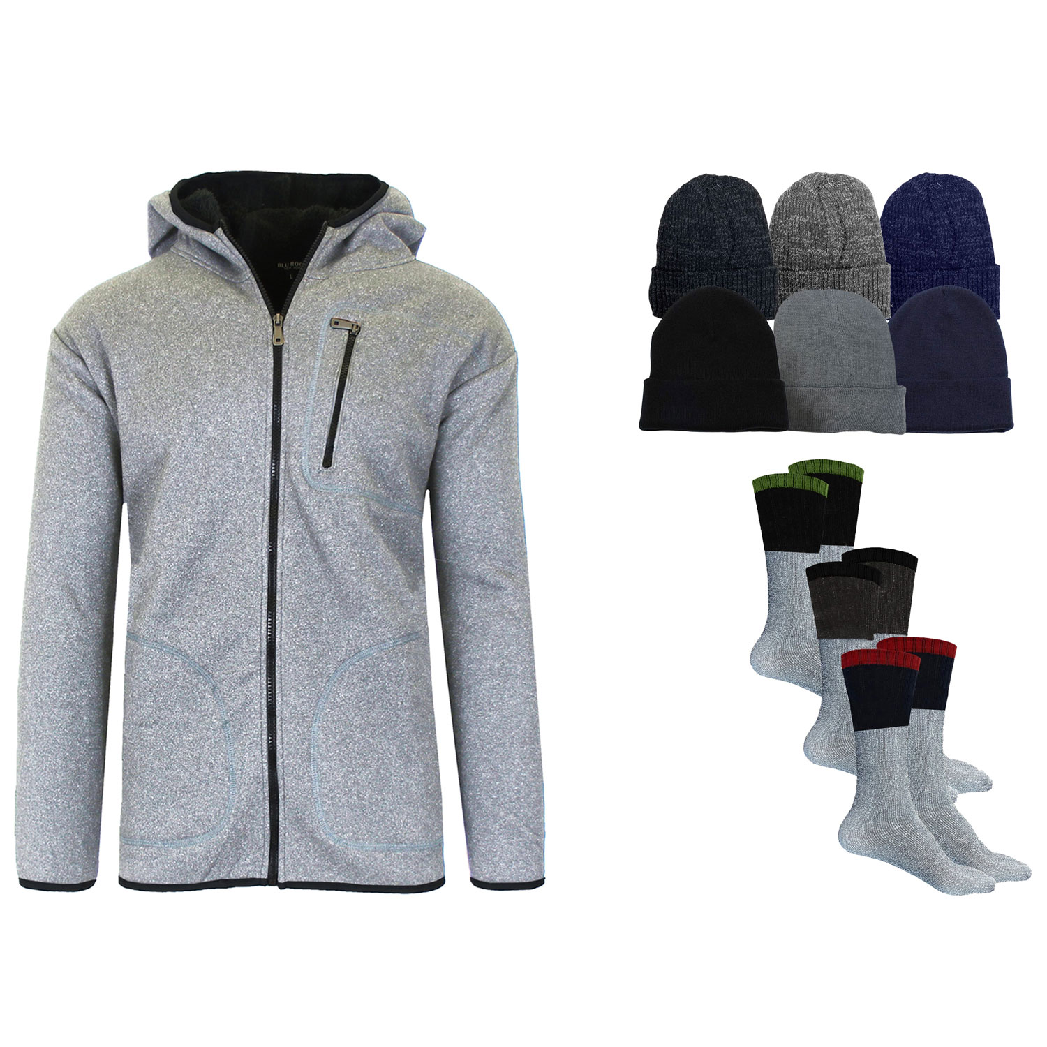 Men's Sherpa Winter Gift Set Bundle