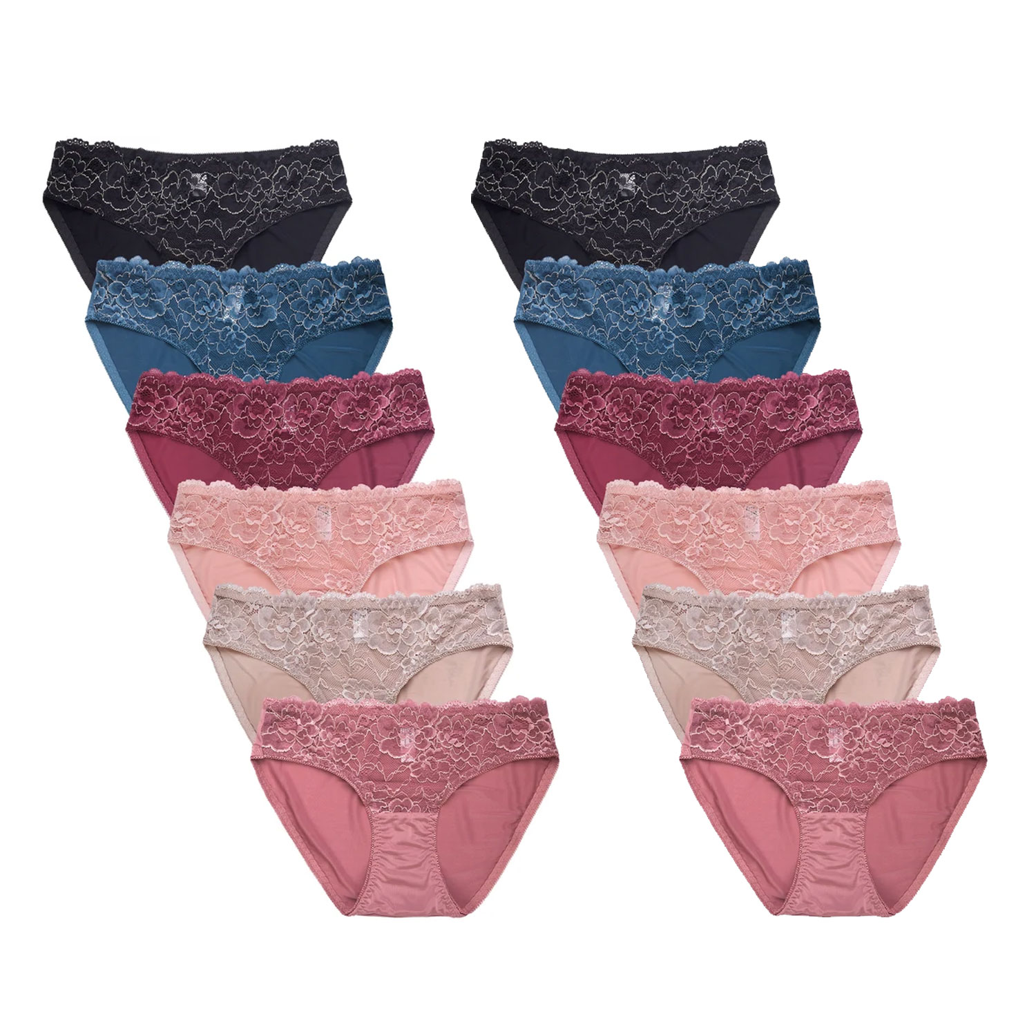 Sofra Ladies Bikini Panty Pack Of 12