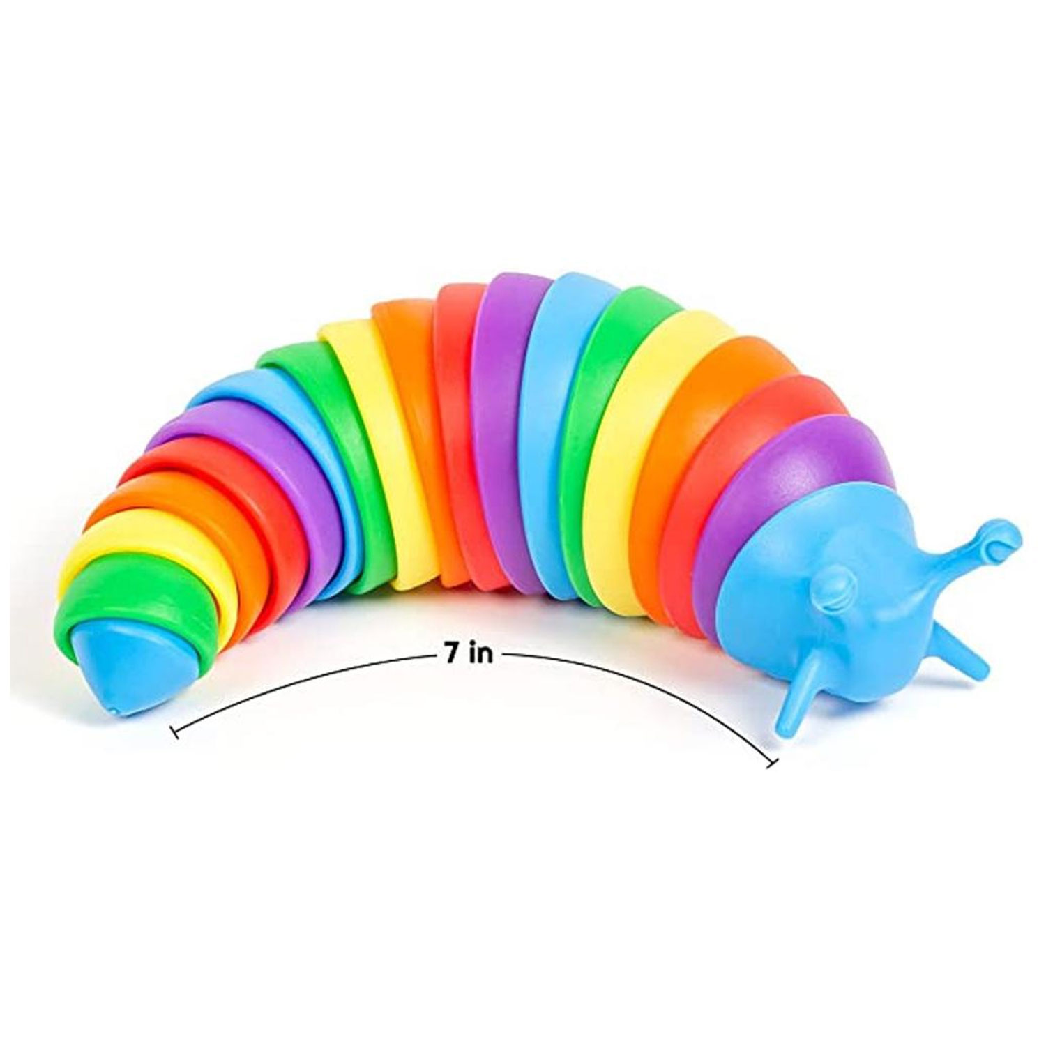 Assorted Multipack Rainbow Fidget Caterpillar Slug 3D Printed Toy