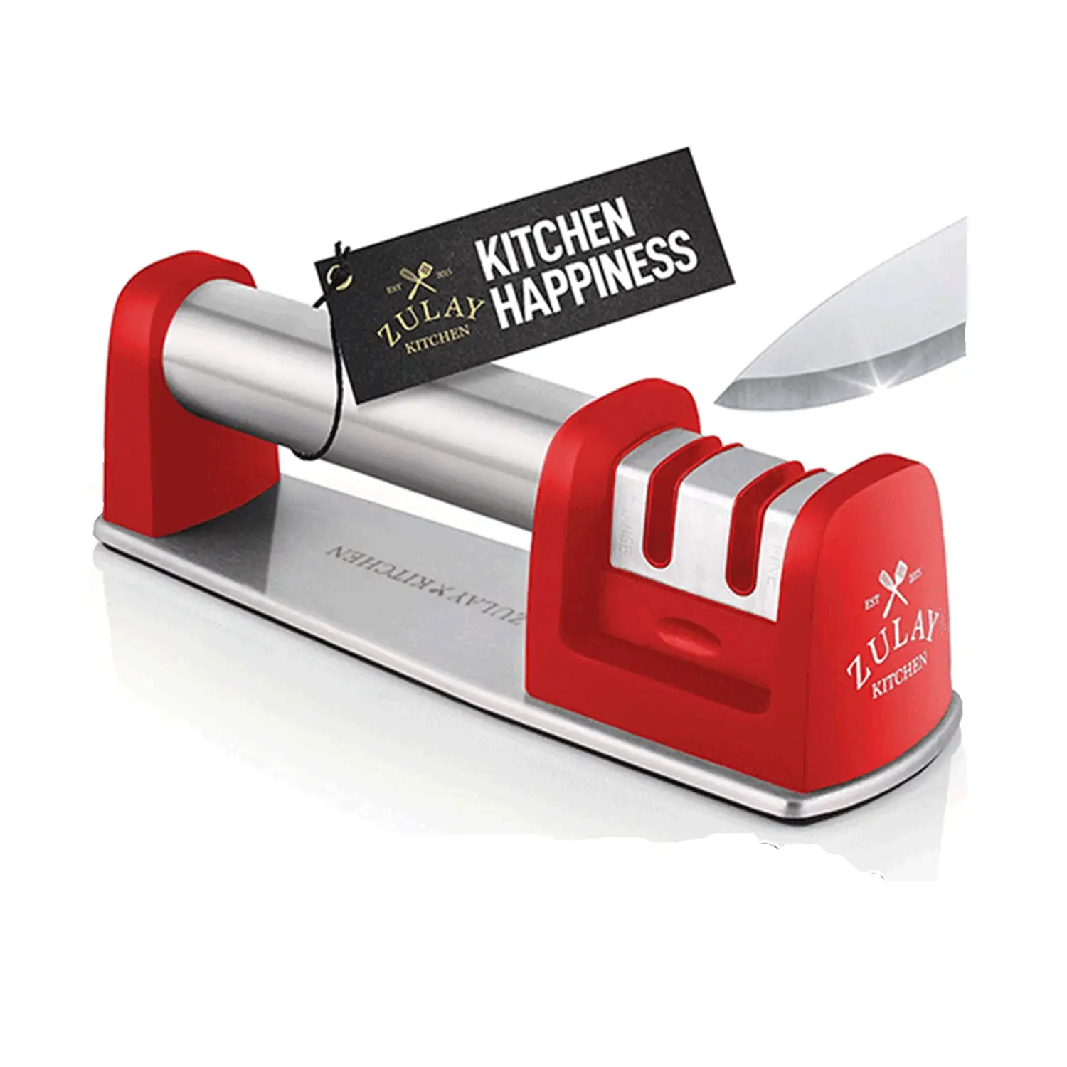 Zulay Kitchen Knife Sharpener (2-Stage Knife Sharpening)