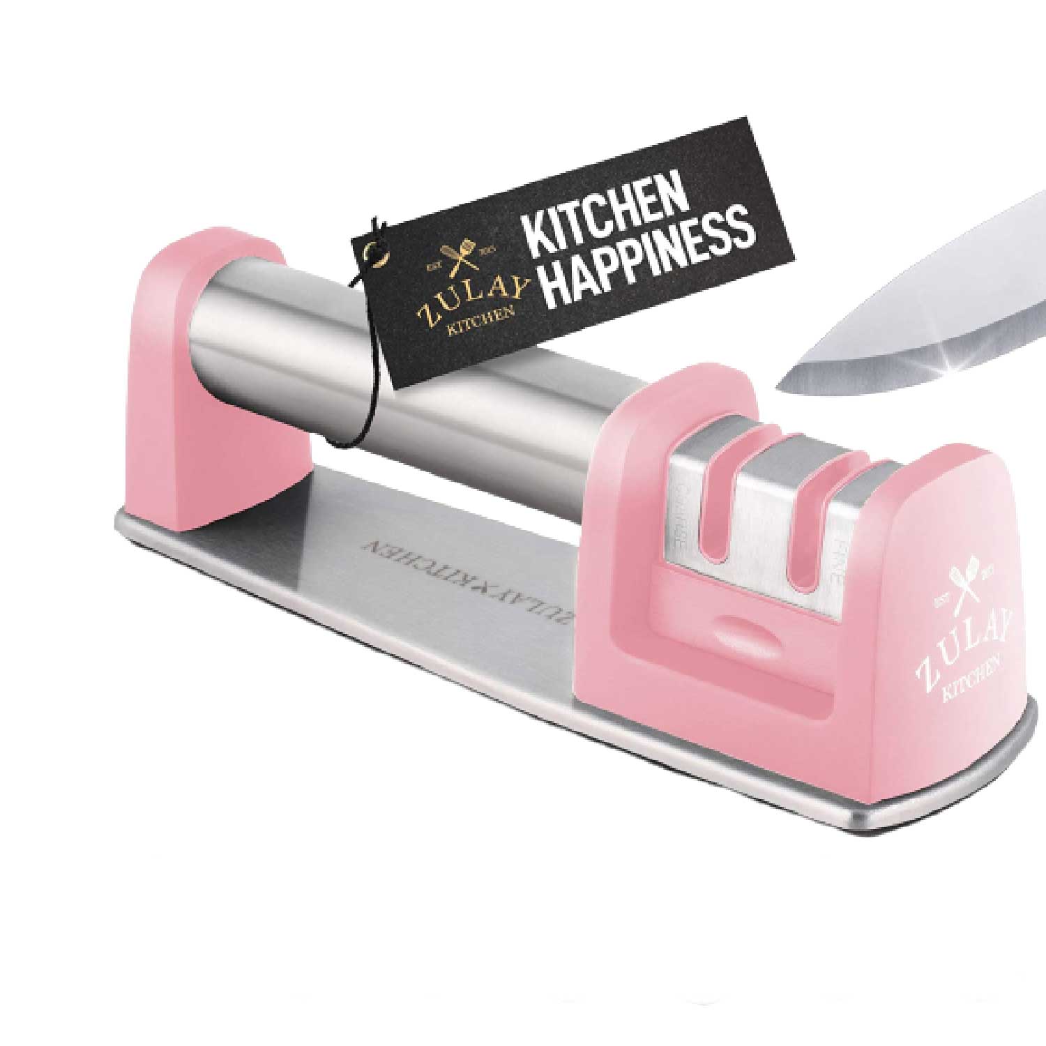 Zulay Kitchen Knife Sharpener (2-Stage Knife Sharpening)