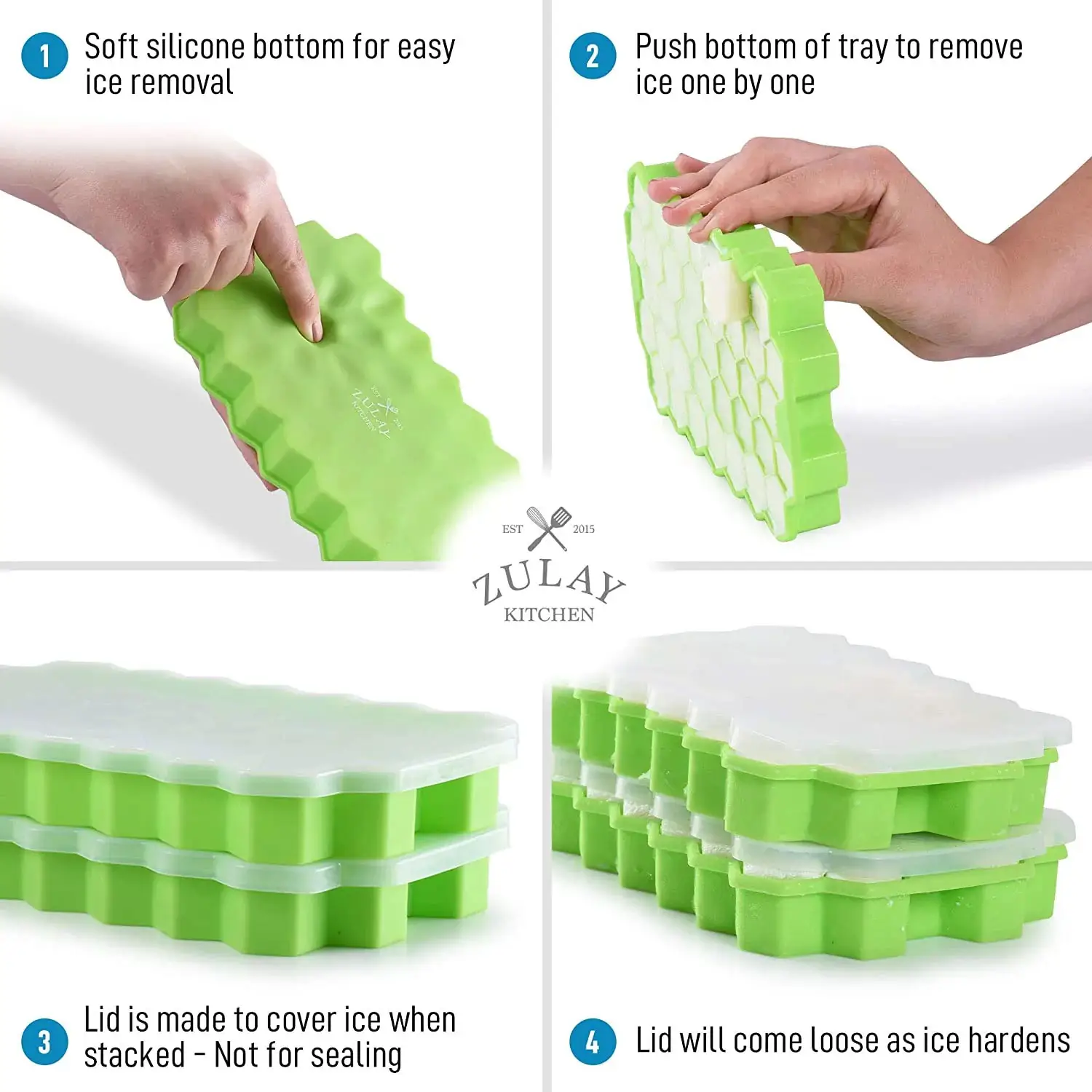 Honeycomb Ice Cube Tray - Green