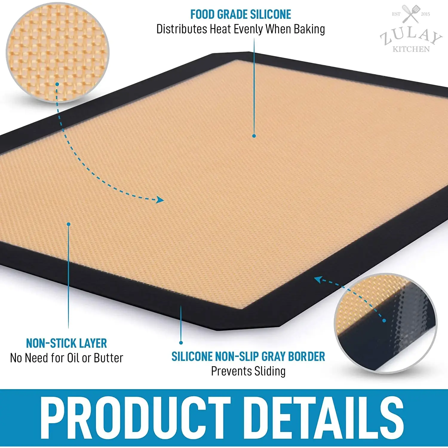 Silicone Baking Mat Sheet - 2 Pack