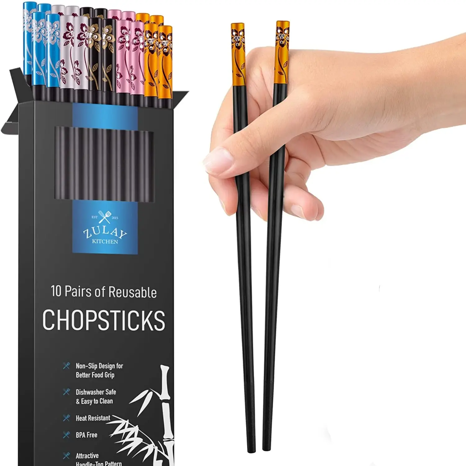 ZK Chopsticks, Fiberglass, 10 Pairs