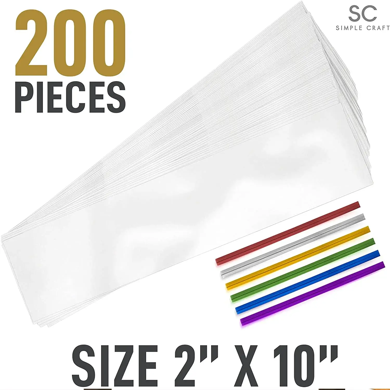 Simple Craft Candy Treat Cellophane Bags - 200 Pack