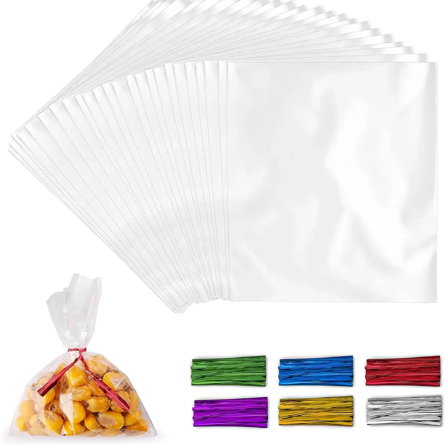 Simple Craft Candy Treat Cellophane Bags - 200 Pack