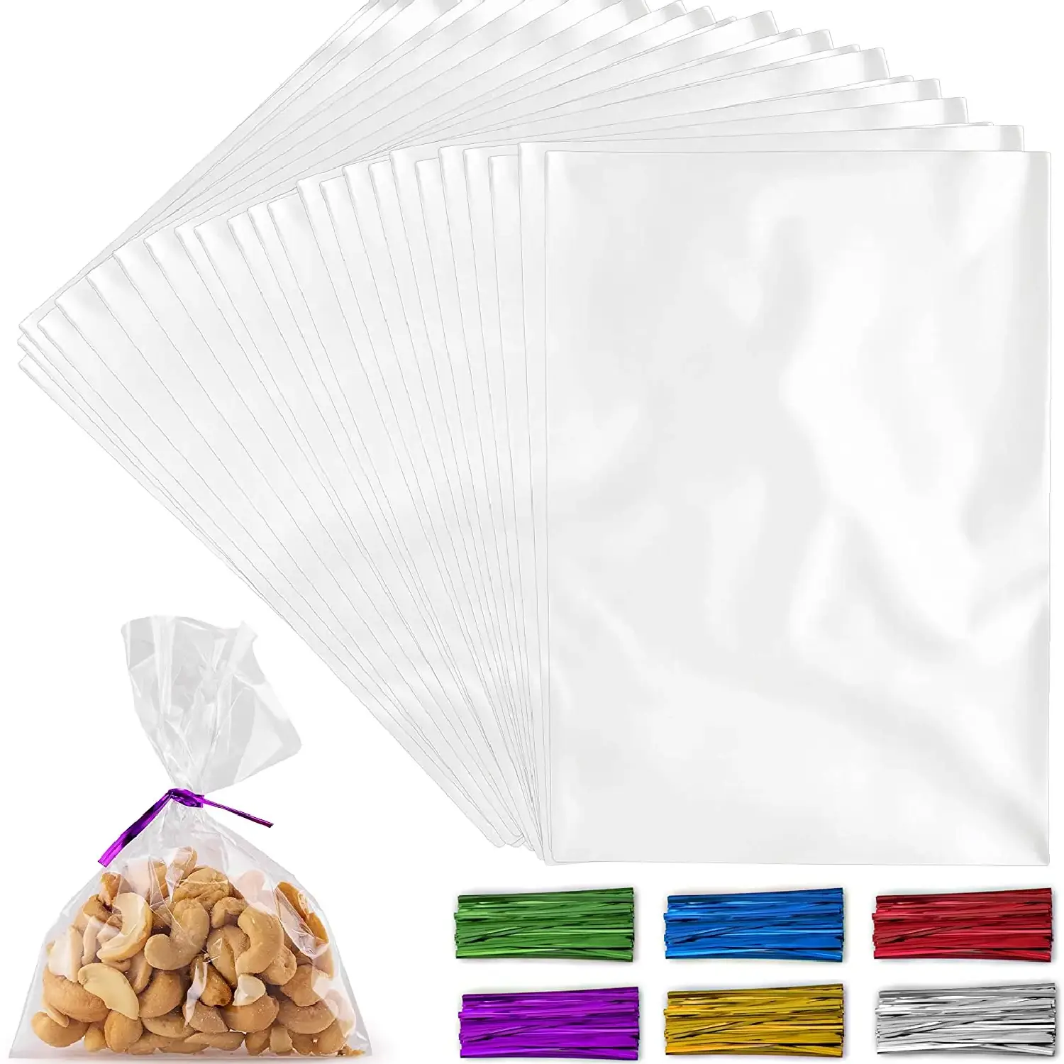 Simple Craft Candy Treat Cellophane Bags - 200 Pack