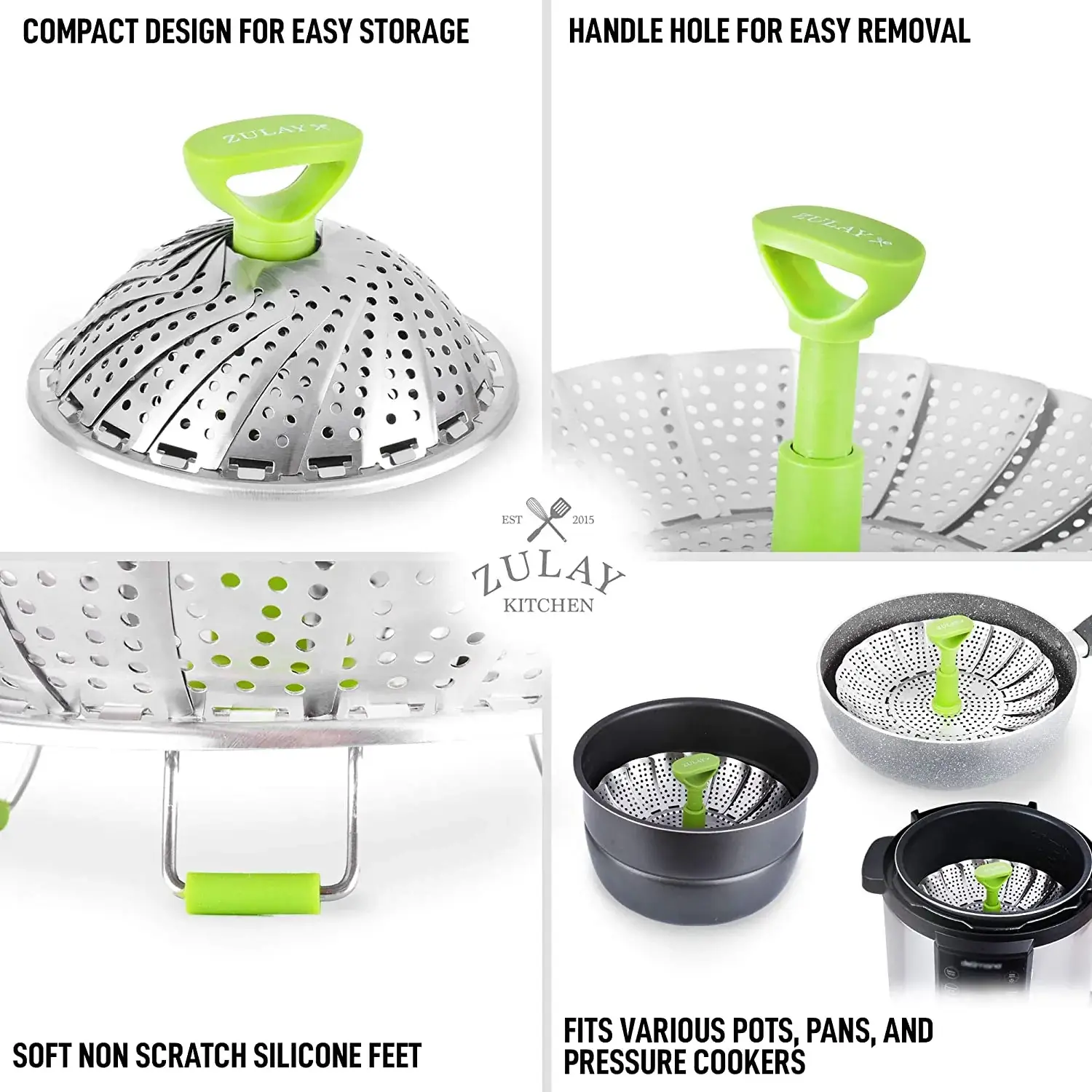 Adjustable Vegetable Steamer Basket