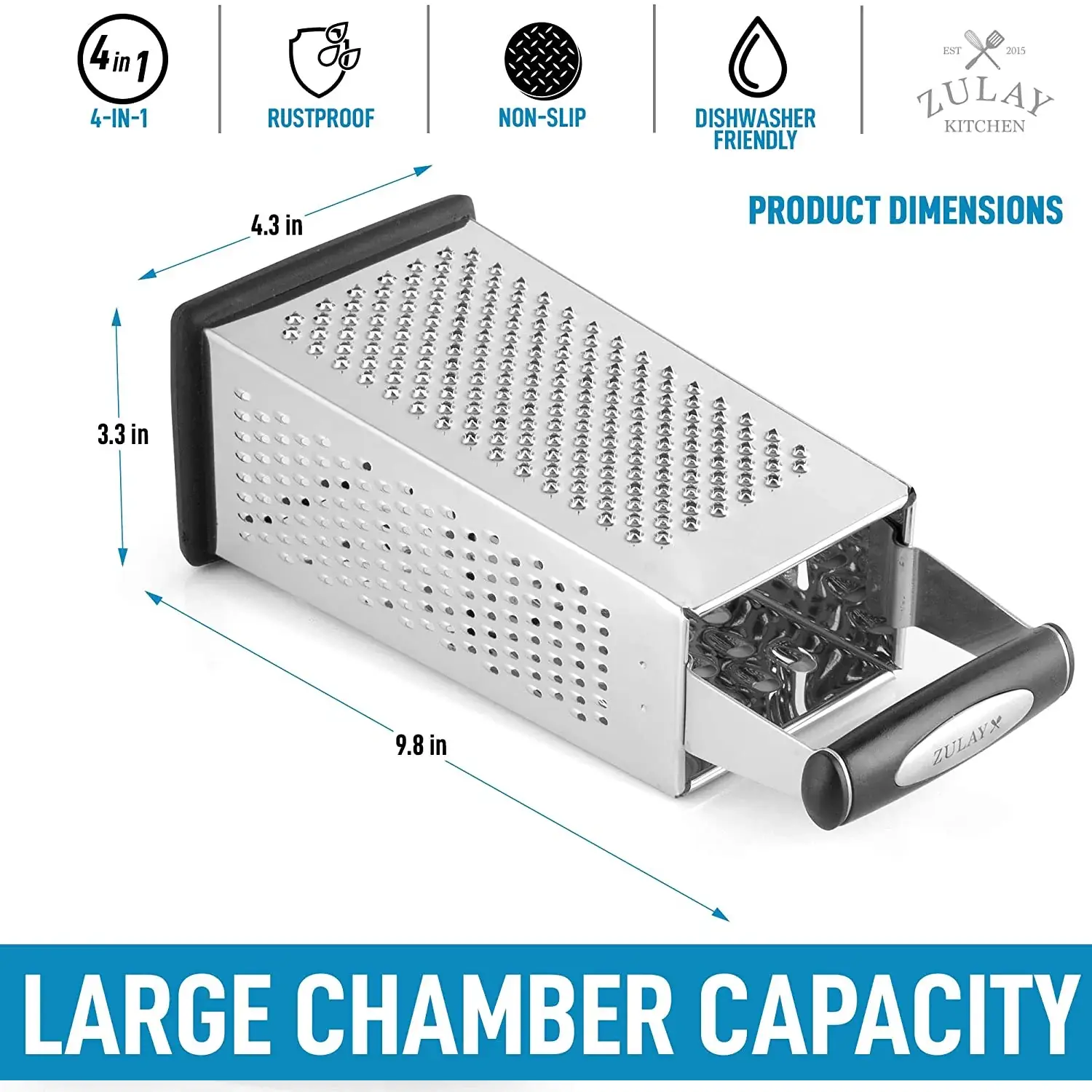 Cheese Grater With Easy Grip Handle