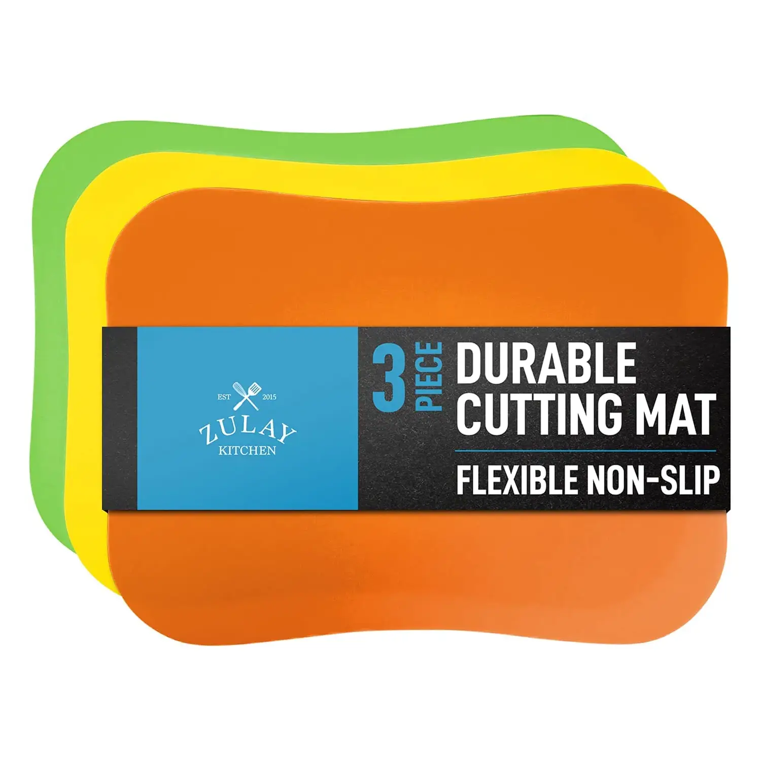 Flexible Cutting Board Mats - Set Of 3