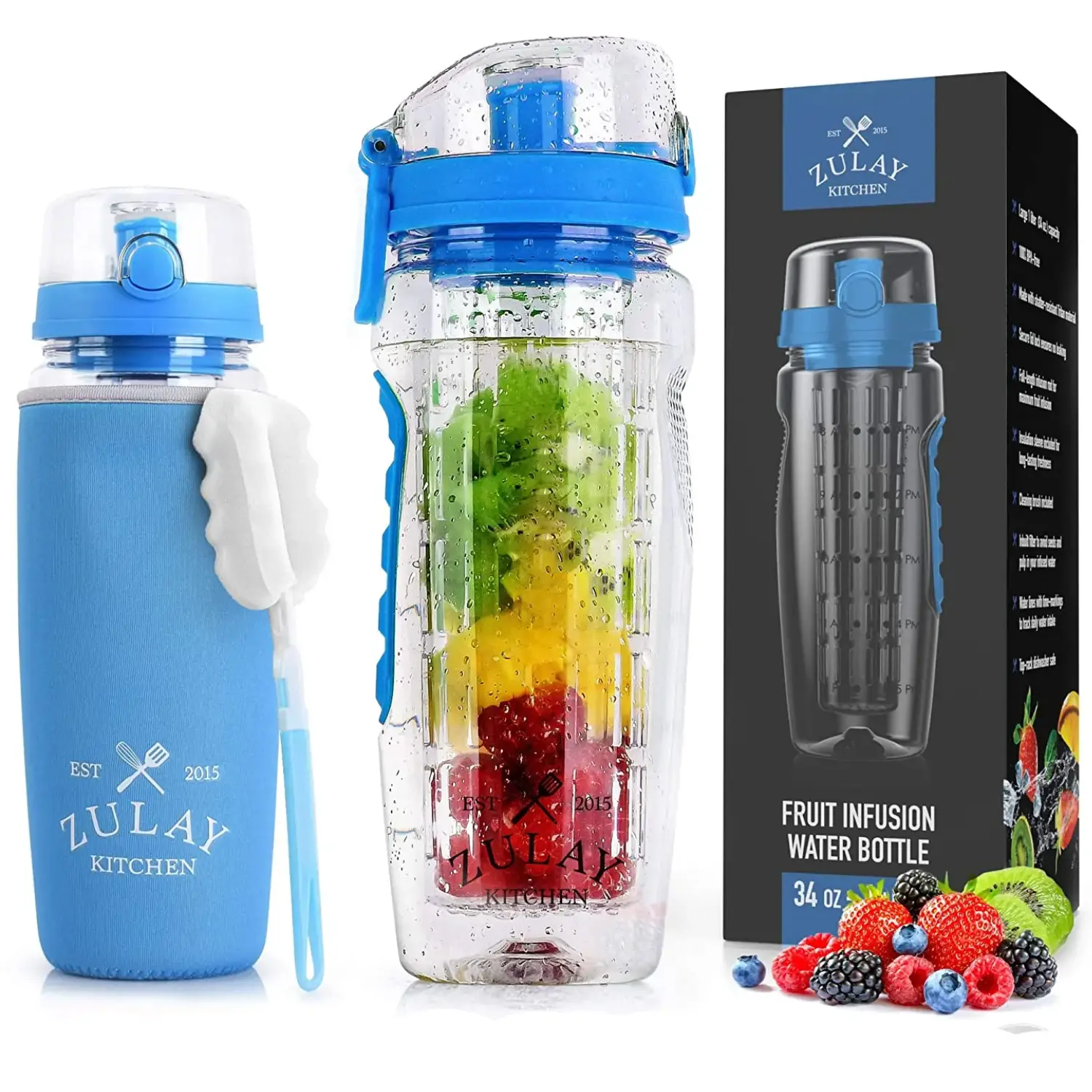 Portable Water Bottle With Fruit Infuser