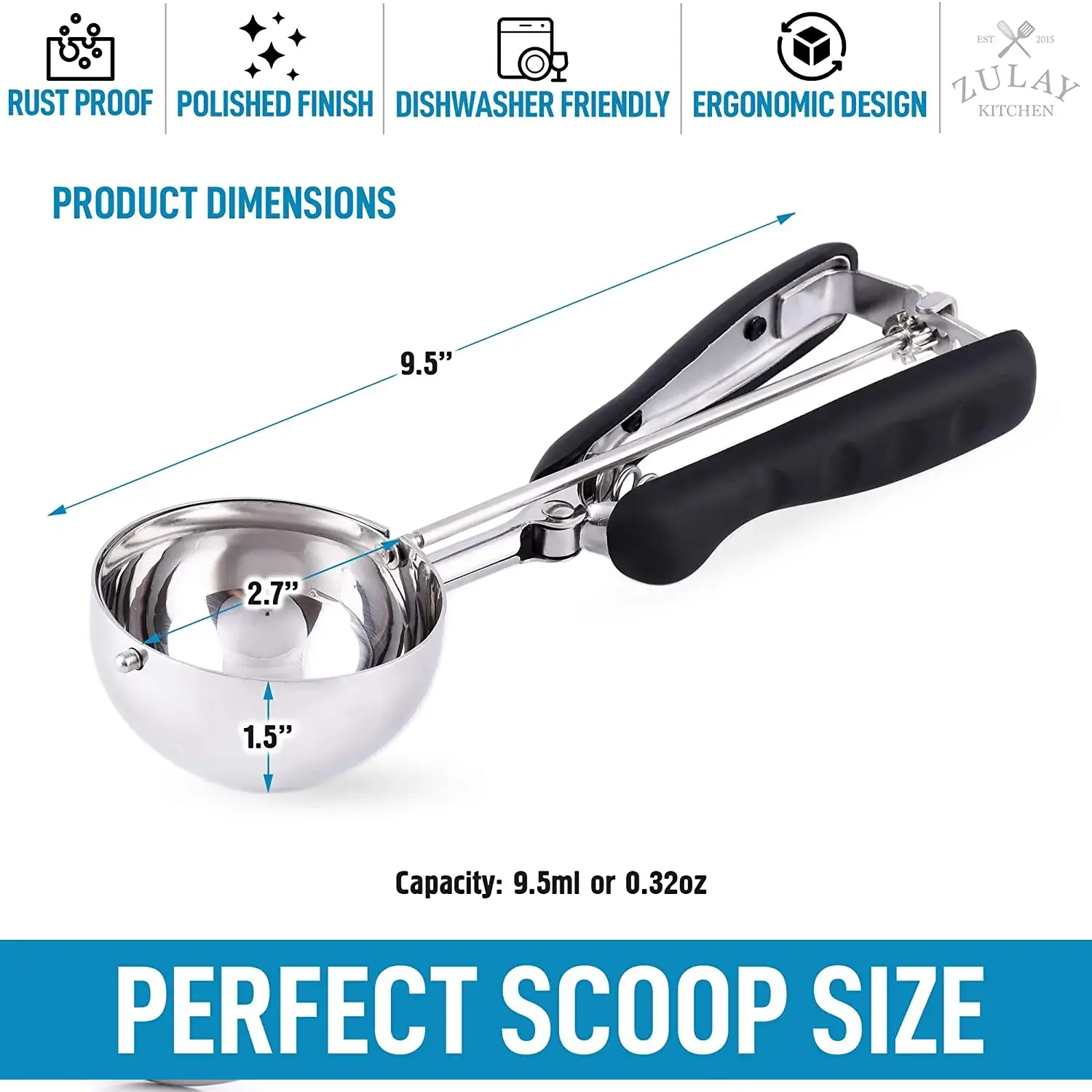 Cookie Dough & Ice Cream Scooper - 6.4 Tbsp