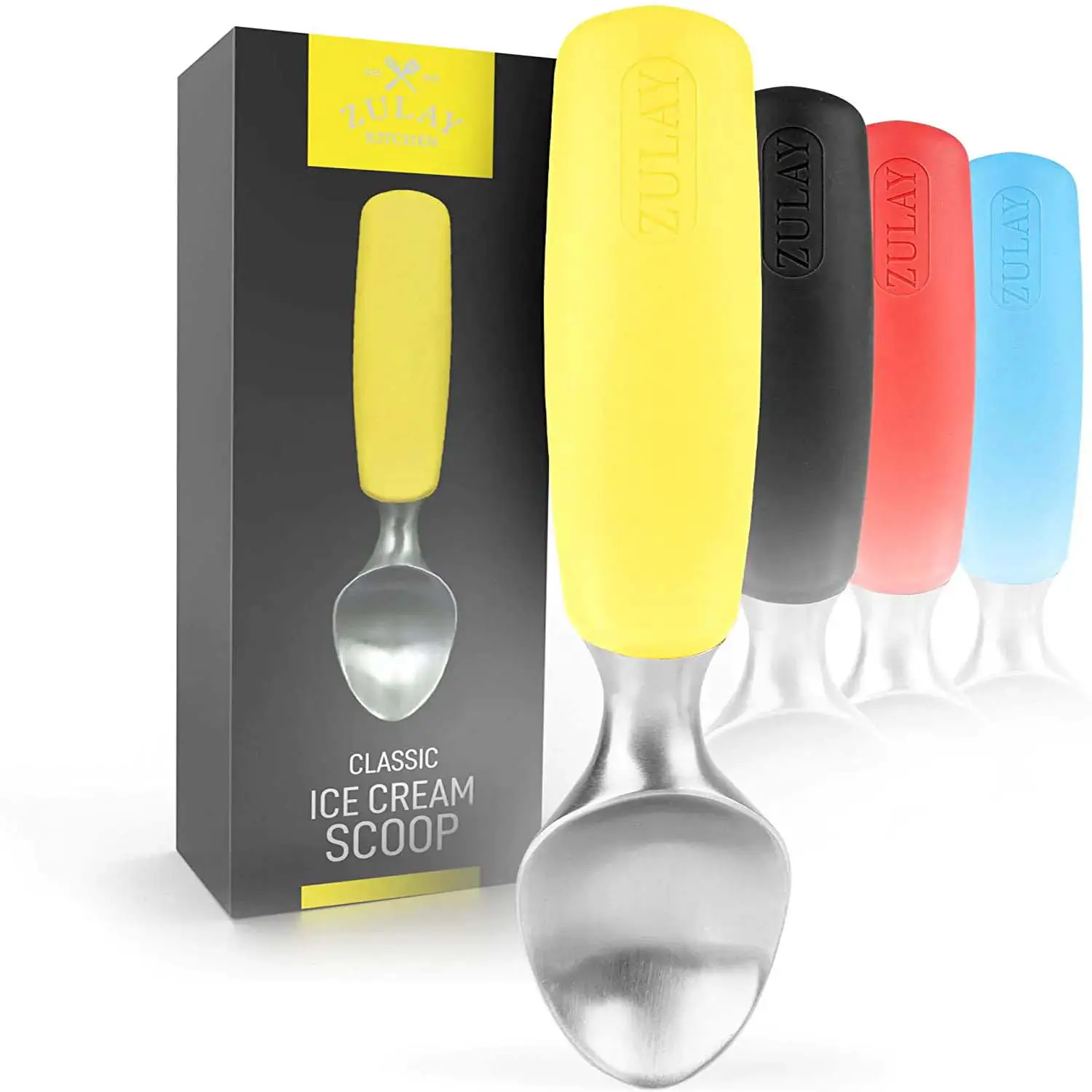 Ice Cream Scoop With Rubber Grip