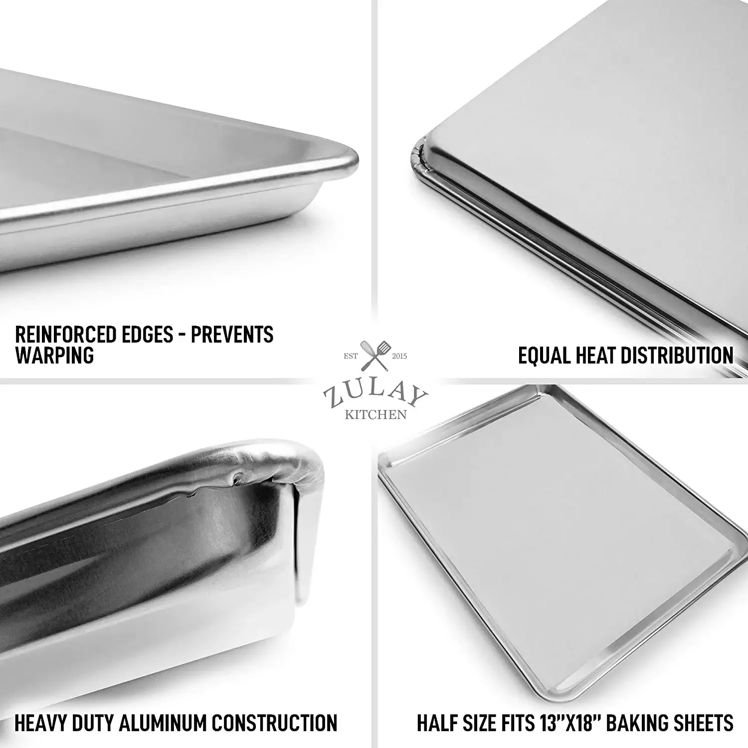 Aluminum Baking Pan - Half Sheet (13" X 18")