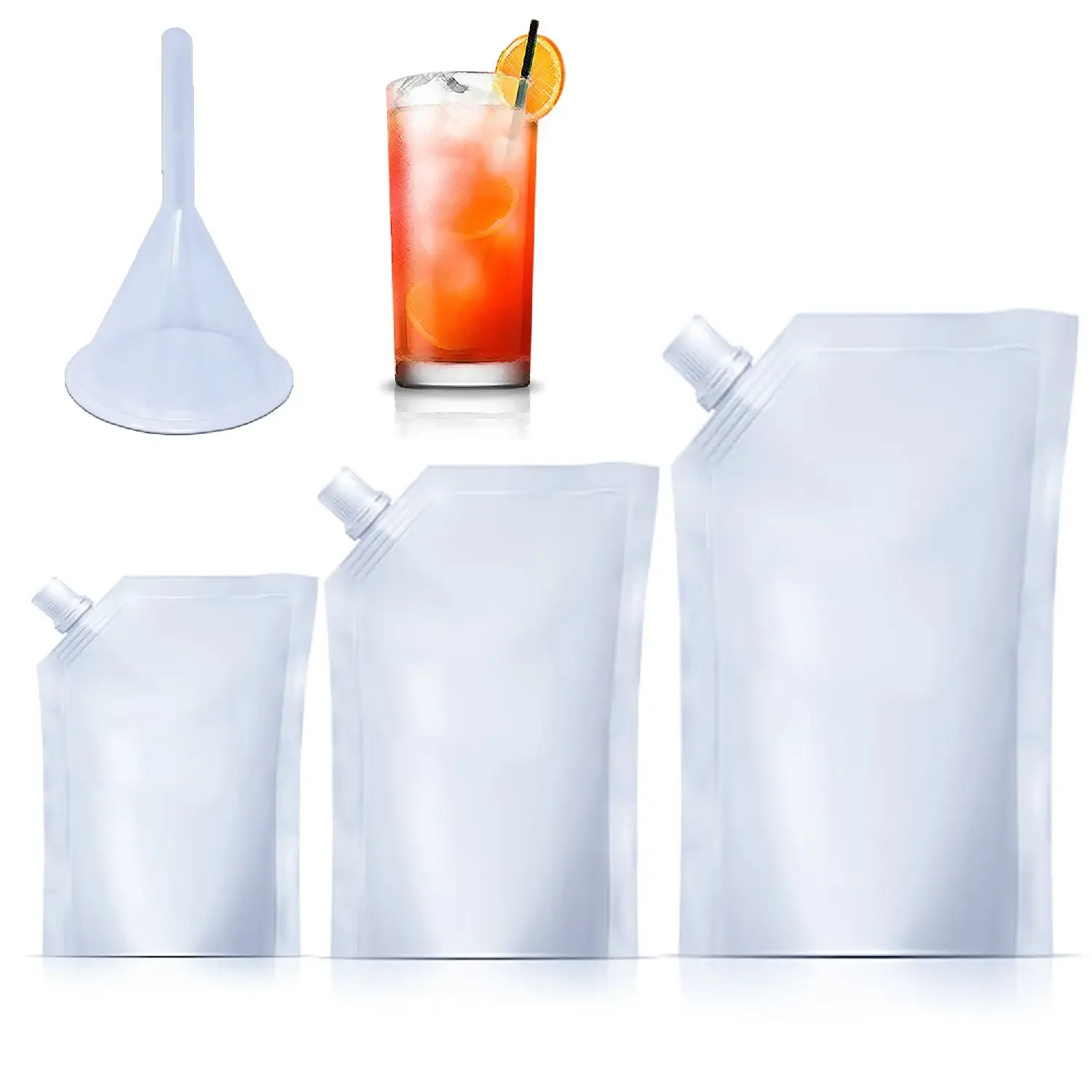 Zk Plastic Drinking Flasks - Set Of 3