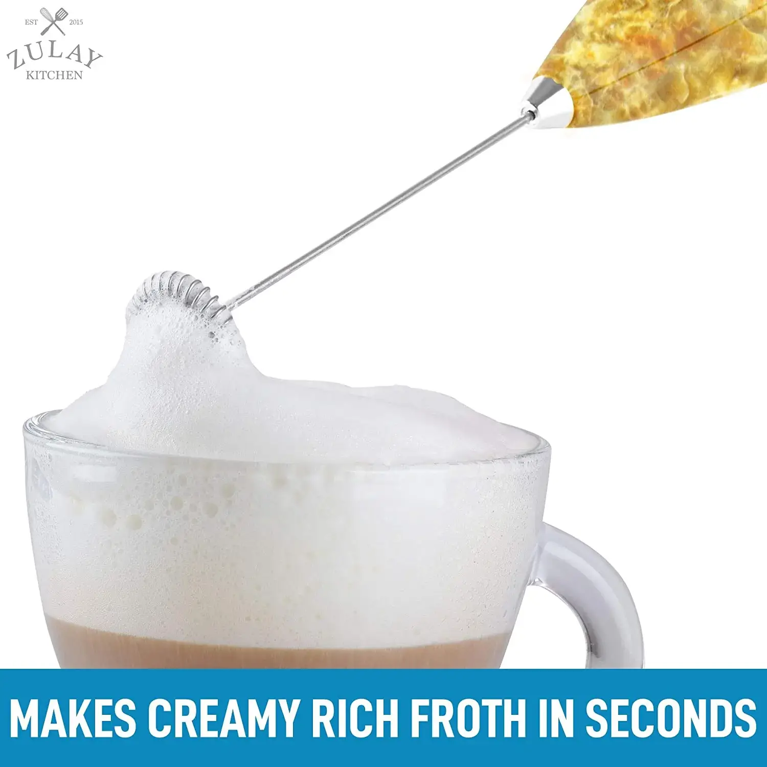 Milk Frother With Holster Stand