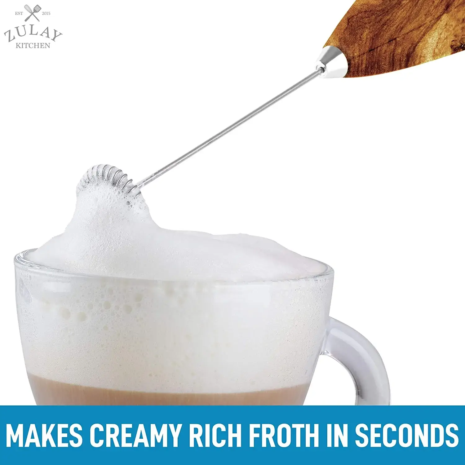 Milk Frother With Holster Stand