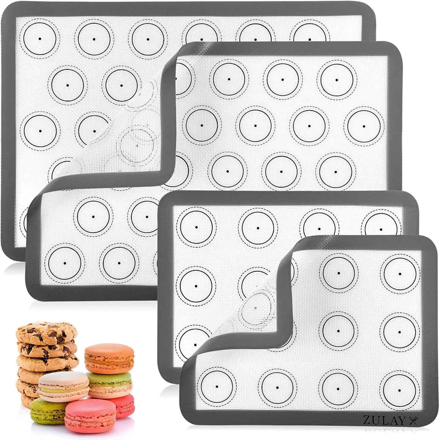 Macaron Silicone Baking Mats - 4 Piece Set