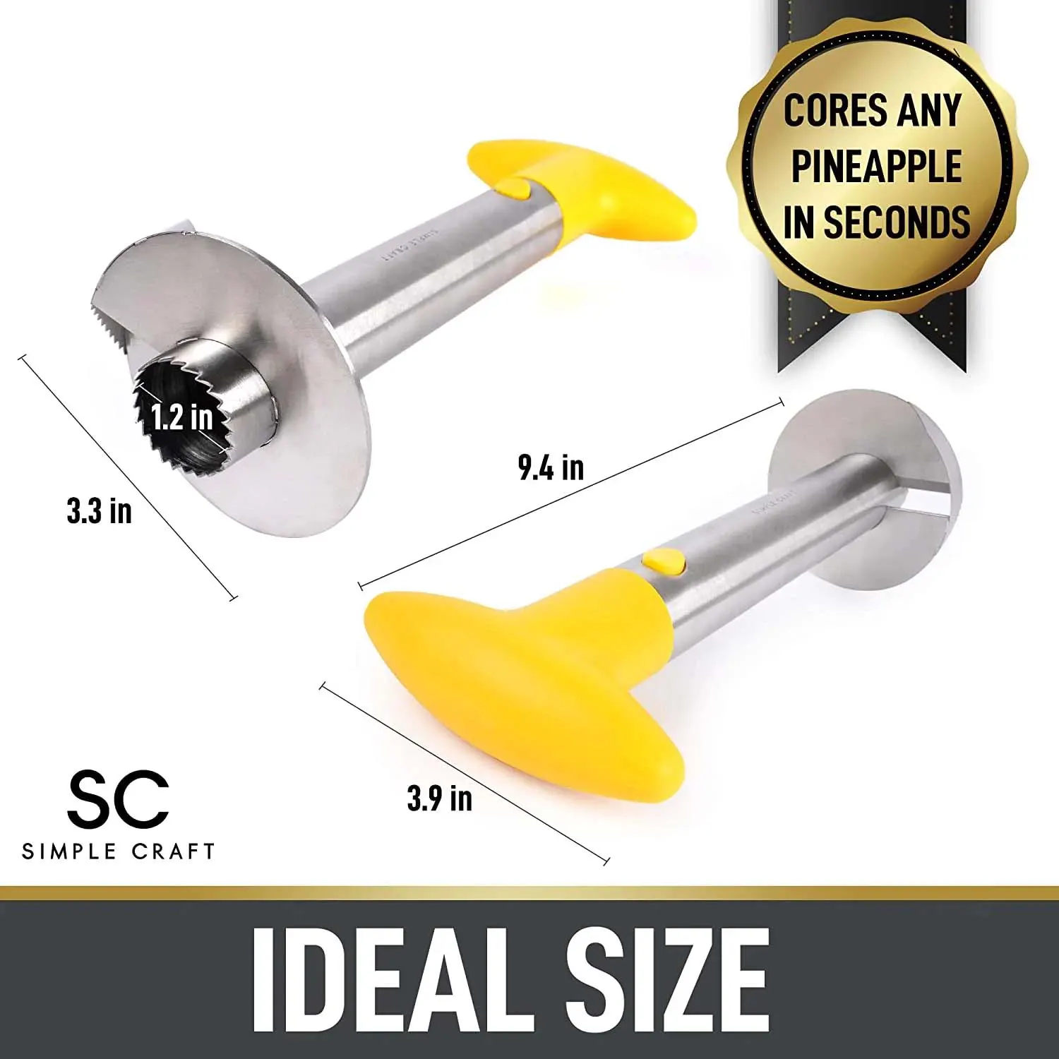 Simple Craft Pineapple Corer And Slicer Tool