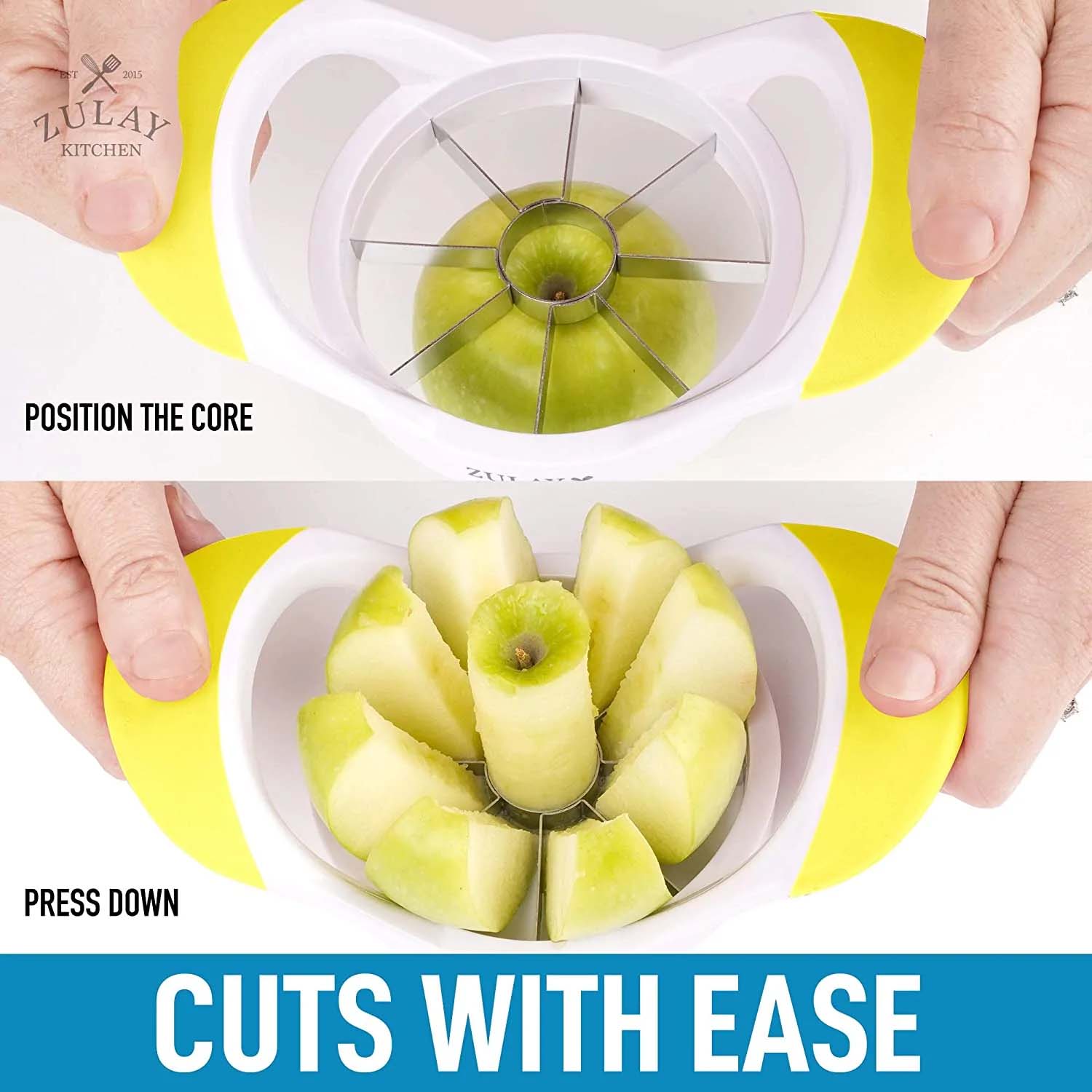 Apple Corer And Slicer With 8 Sharp Blades