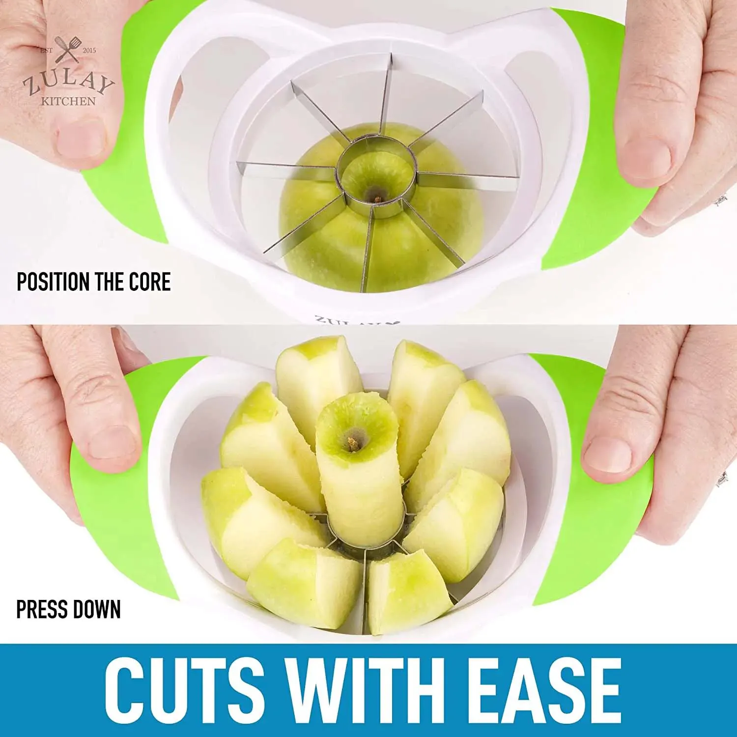 Apple Corer And Slicer With 8 Sharp Blades