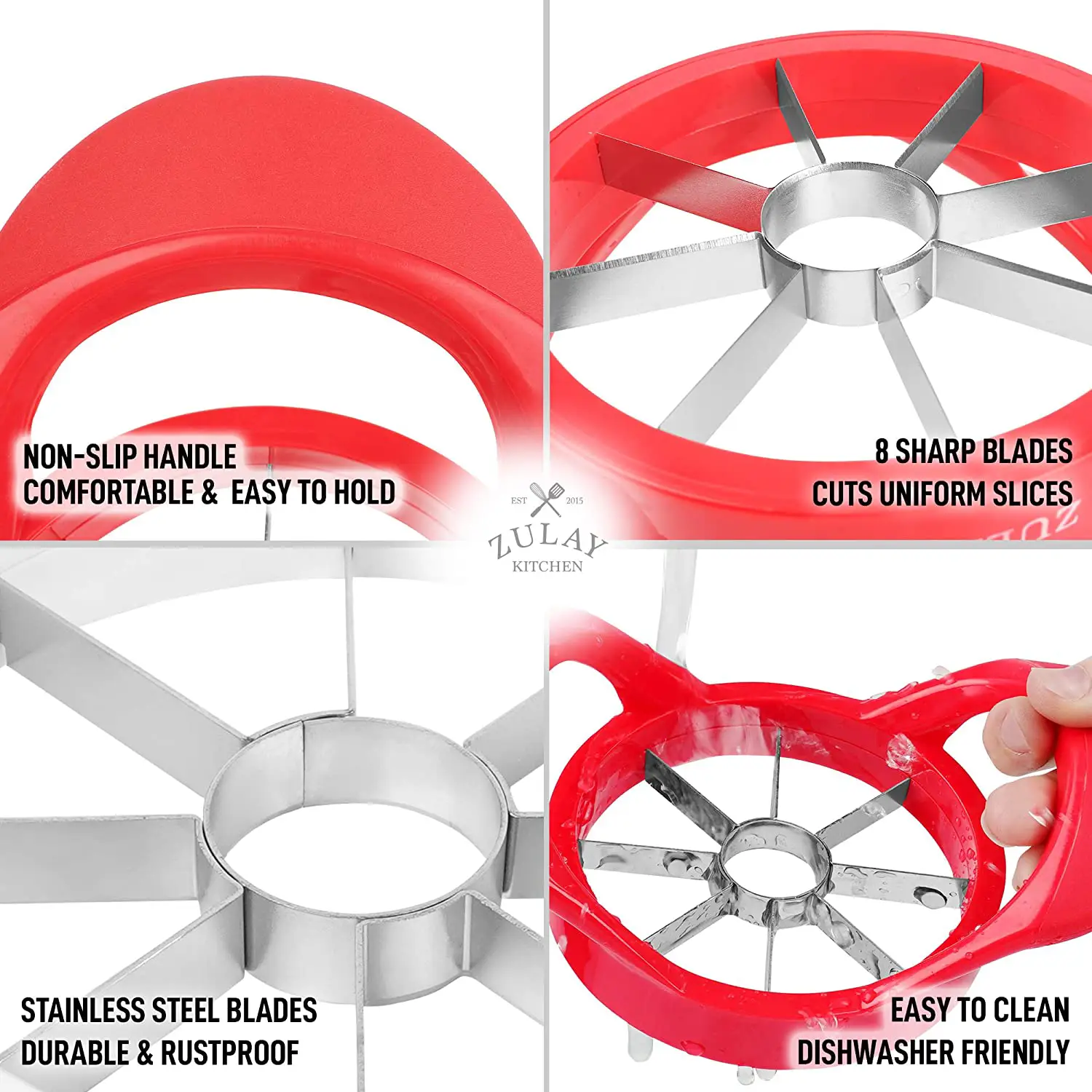 Apple Corer And Slicer With 8 Sharp Blades