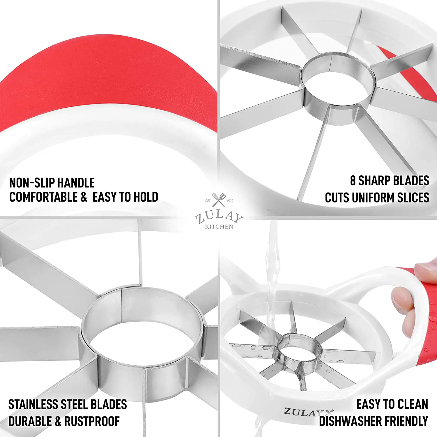 Apple Corer And Slicer With 8 Sharp Blades