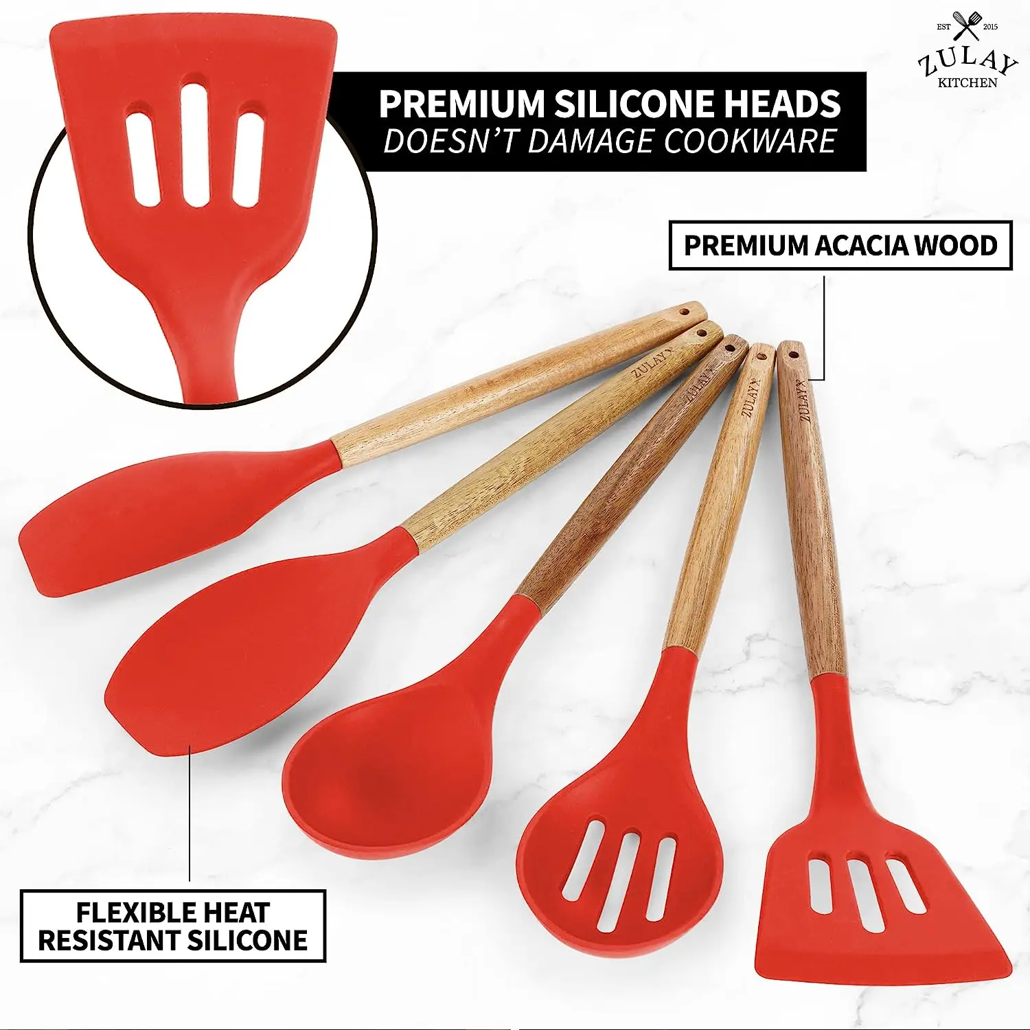 Silicone Utensils Set - 5 Piece