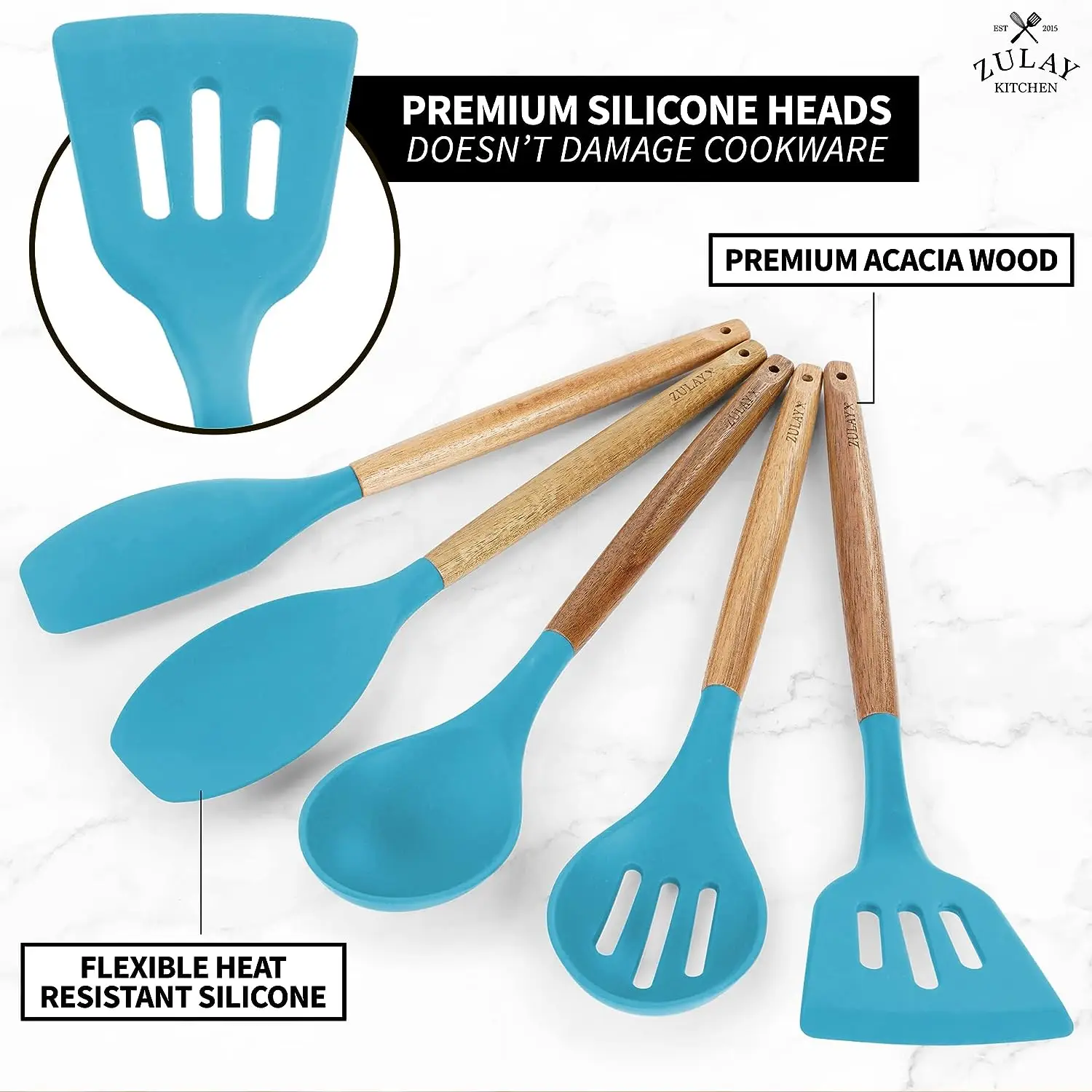 Silicone Utensils Set - 5 Piece