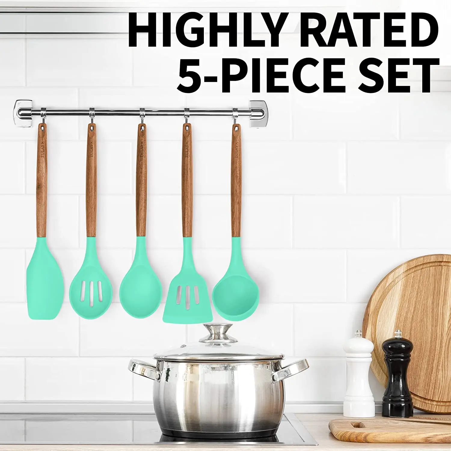 Silicone Utensils Set - 5 Piece