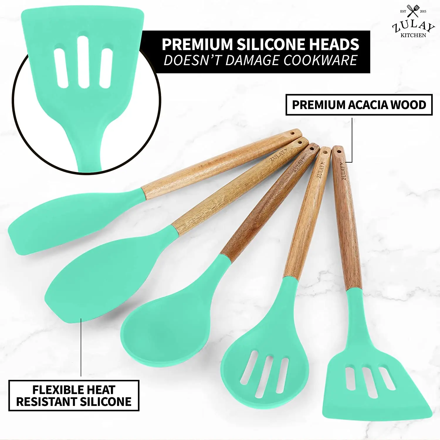 Silicone Utensils Set - 5 Piece