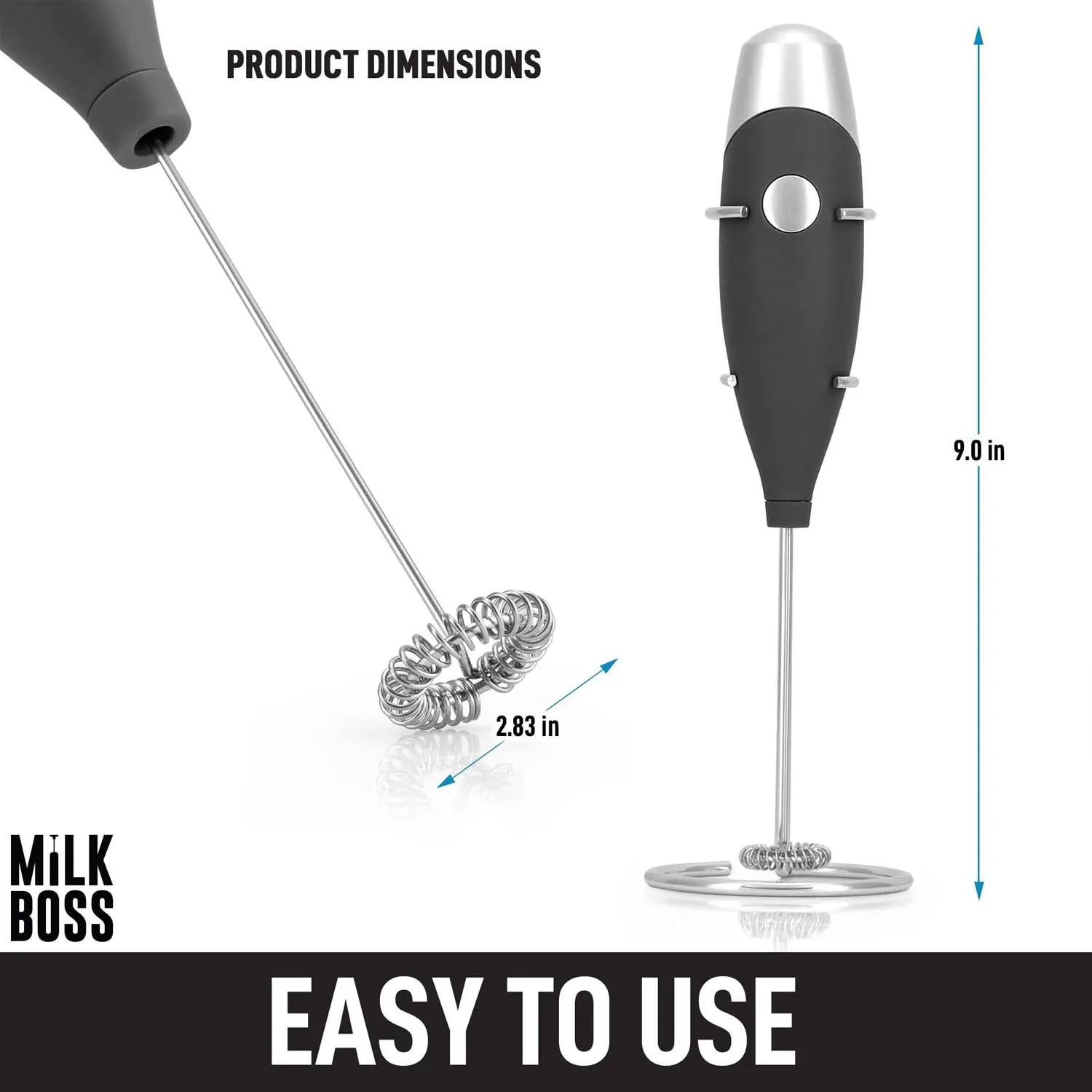 Milk Boss Milk Frother With 16-piece Stencils