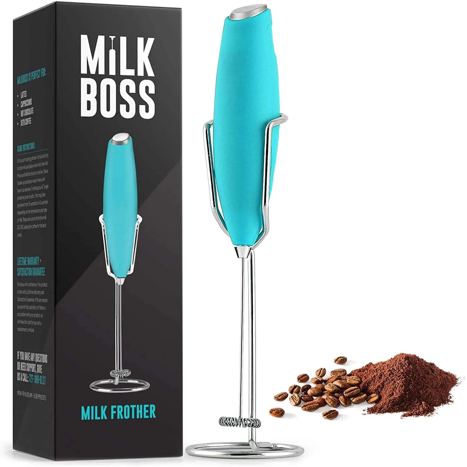 Milk Boss Milk Frother With Holster Stand