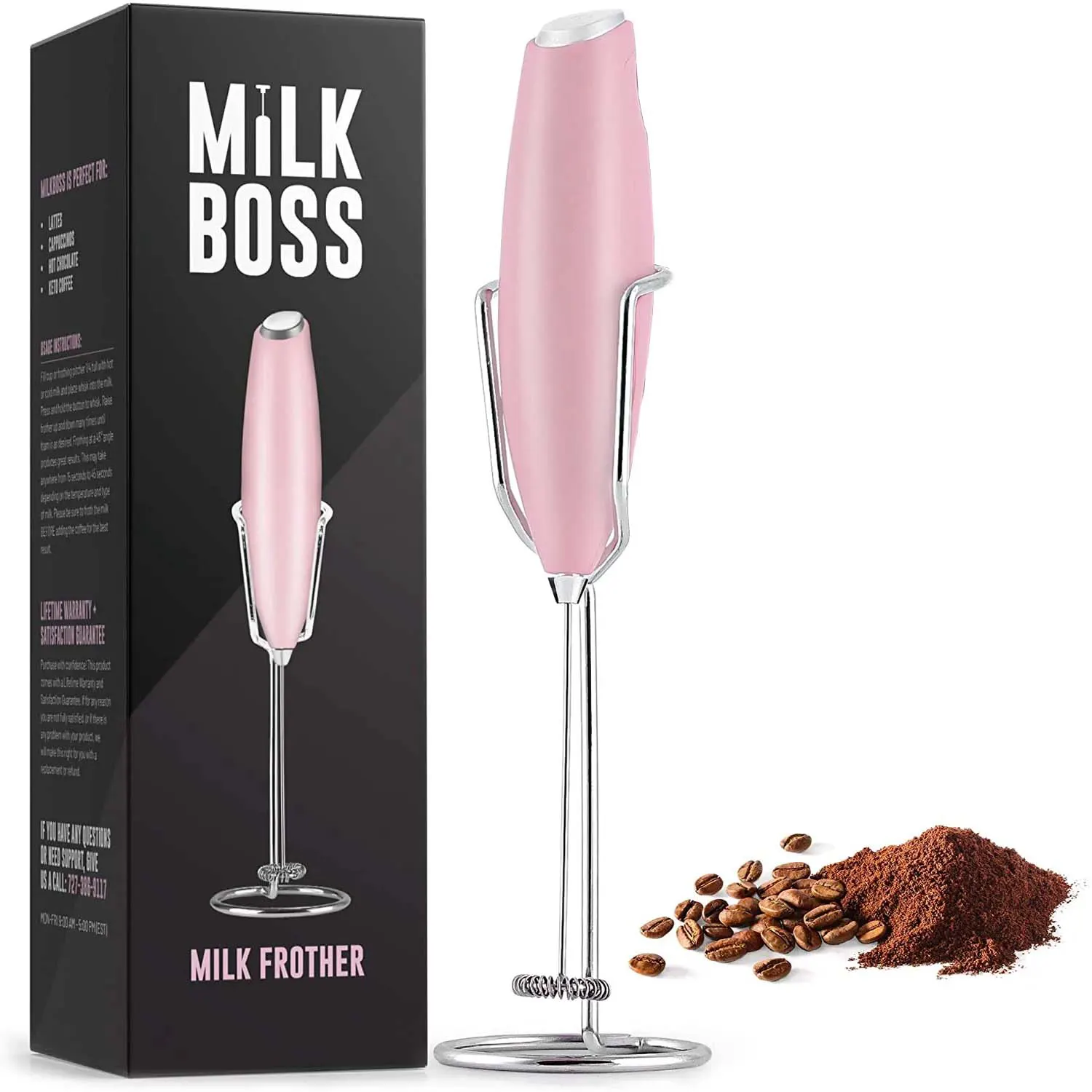 Milk Boss Milk Frother With Holster Stand