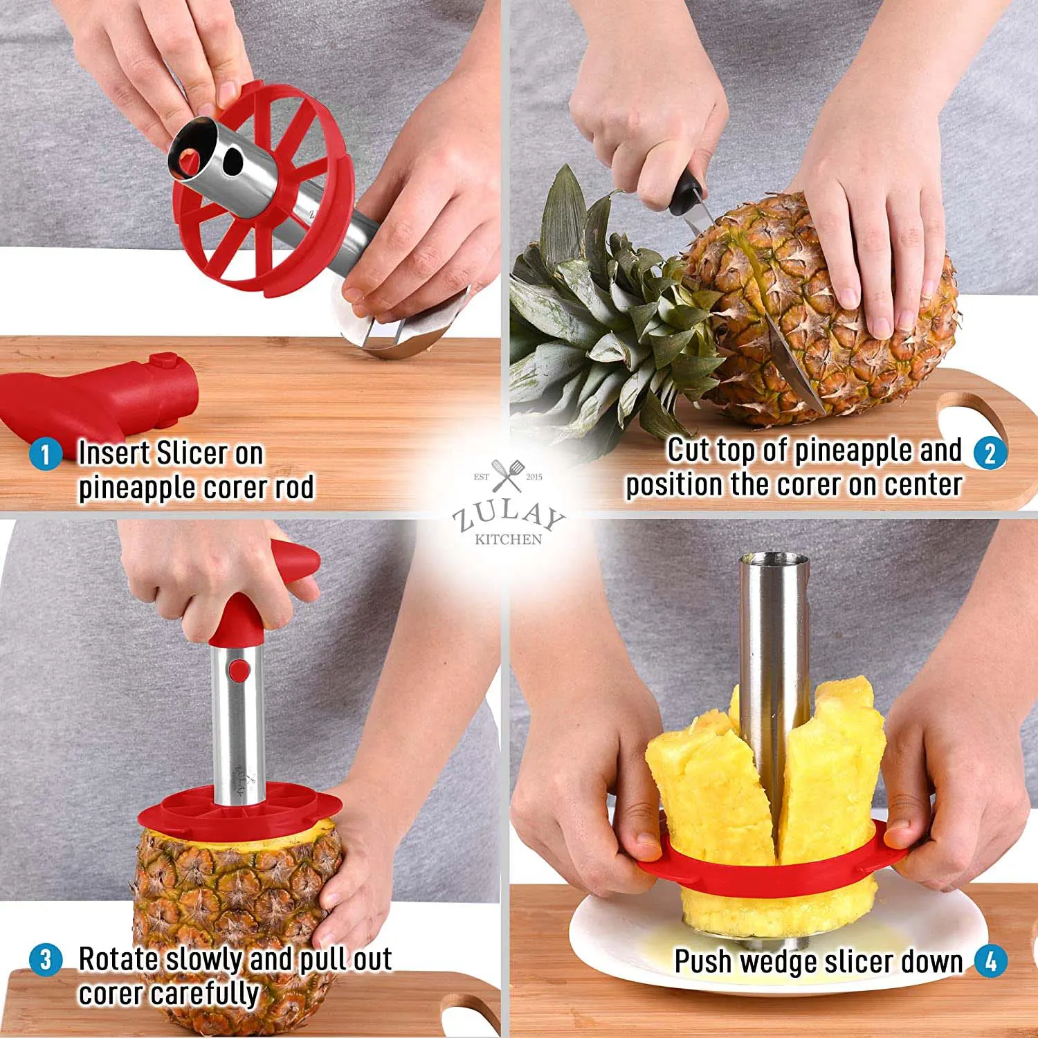 Pineapple Corer And Slicer Tool Set