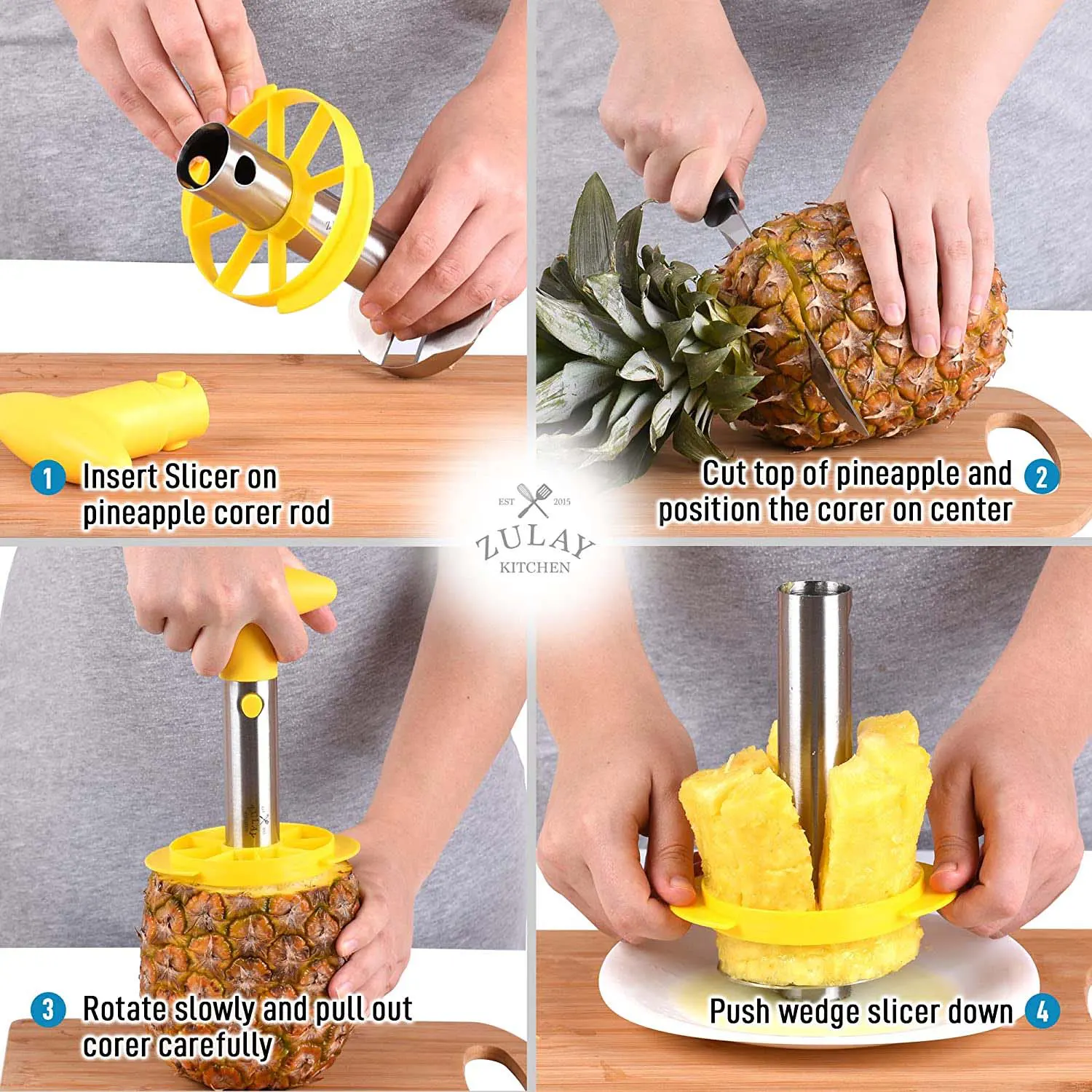 Pineapple Corer And Slicer Tool Set