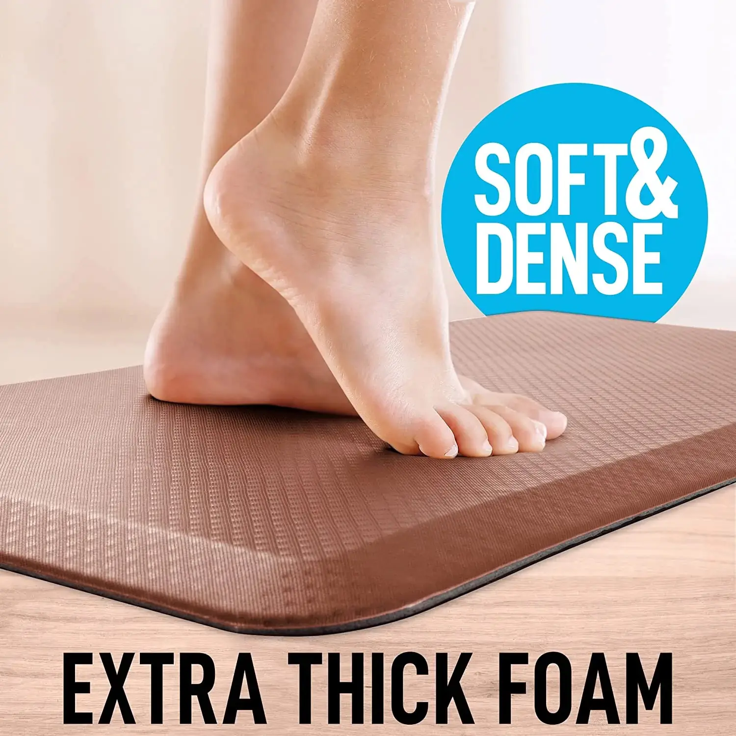 Zulay Home Anti Fatigue Mat - Thick Cushioned Non Slip Foam