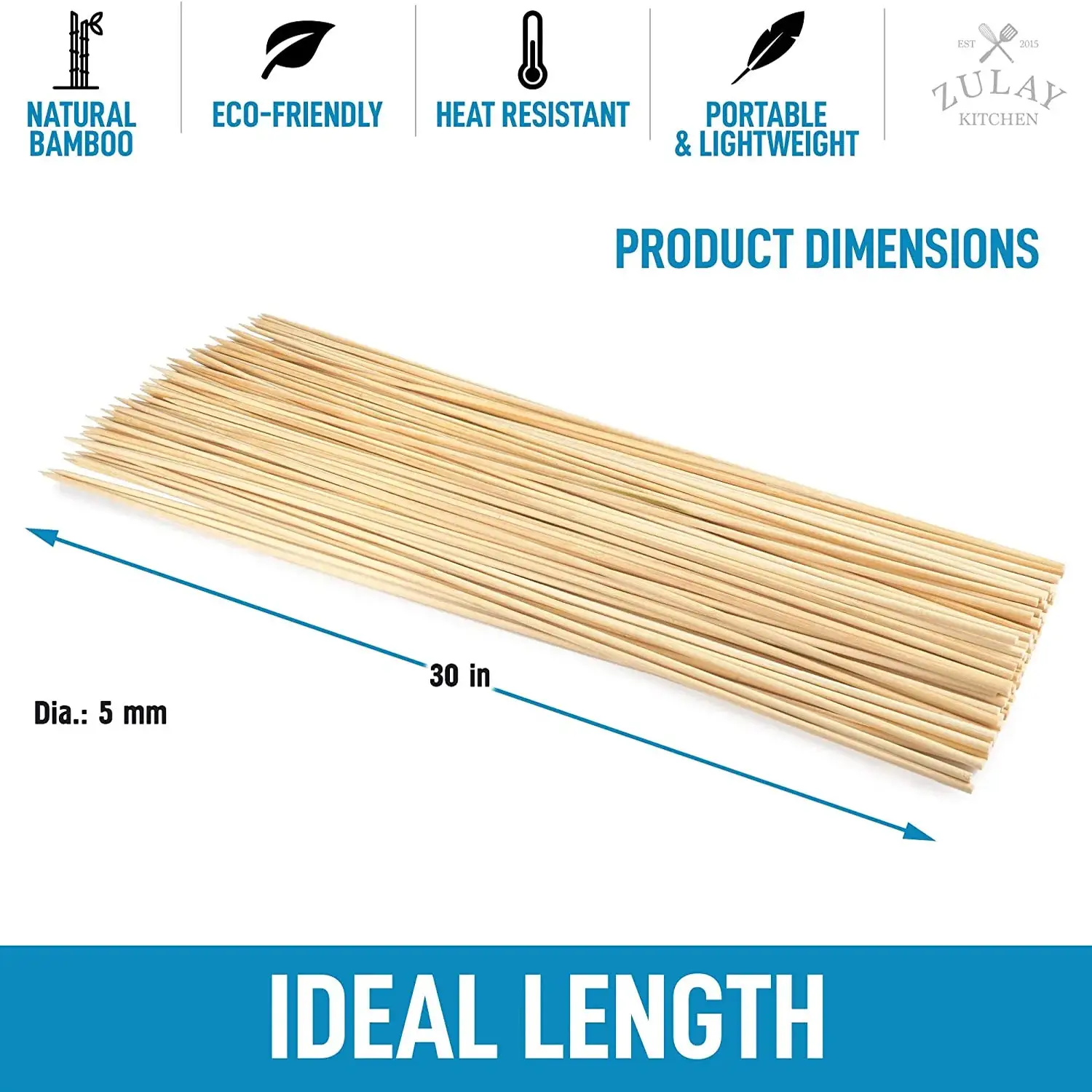 Extra Long Bamboo Roasting Sticks