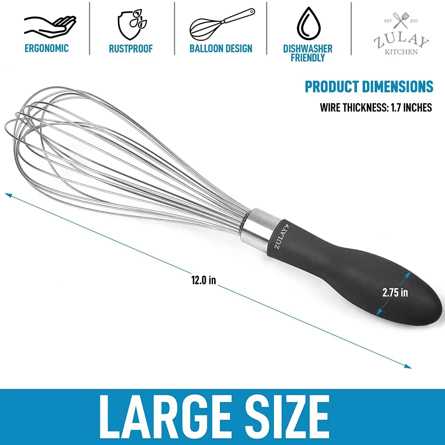 12" Balloon Whisk