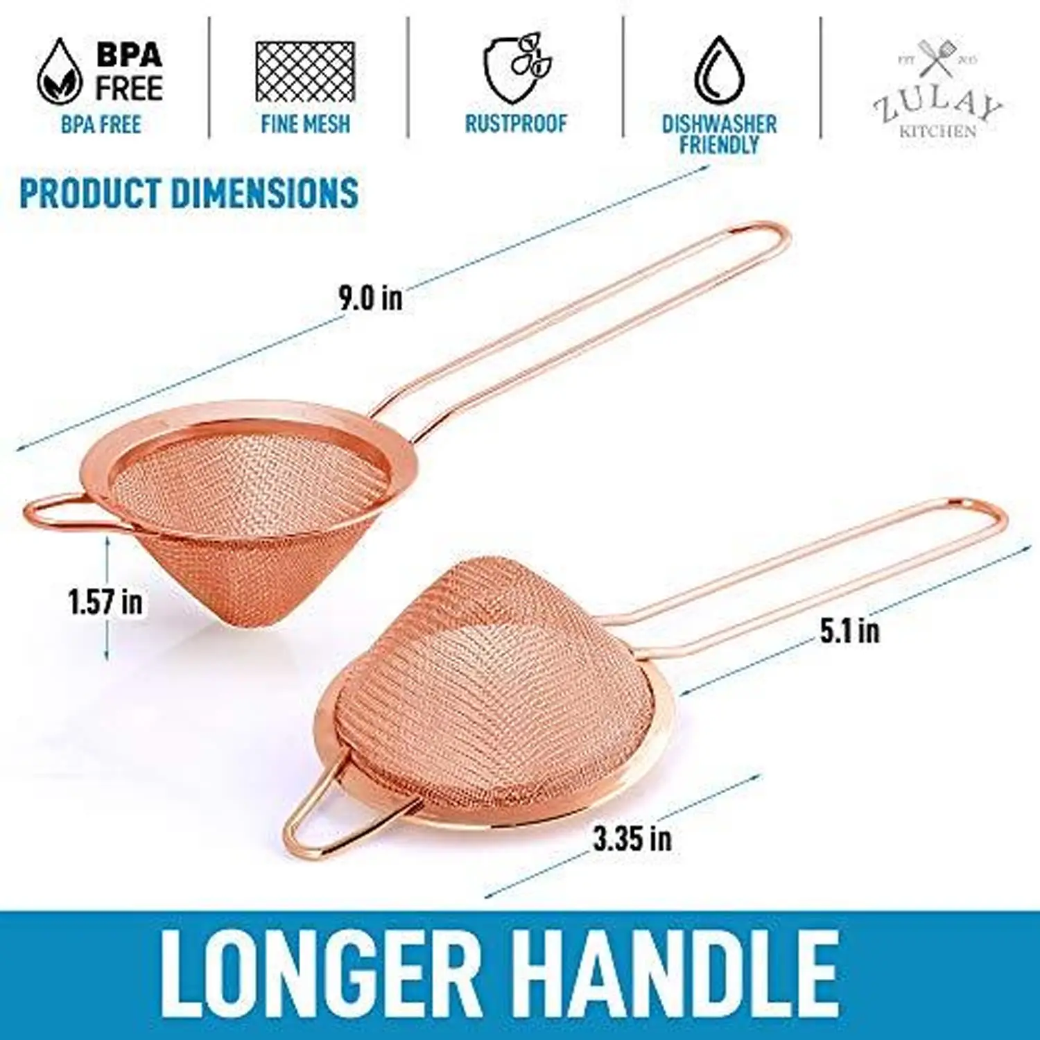 Cone Shaped Cocktail Strainer
