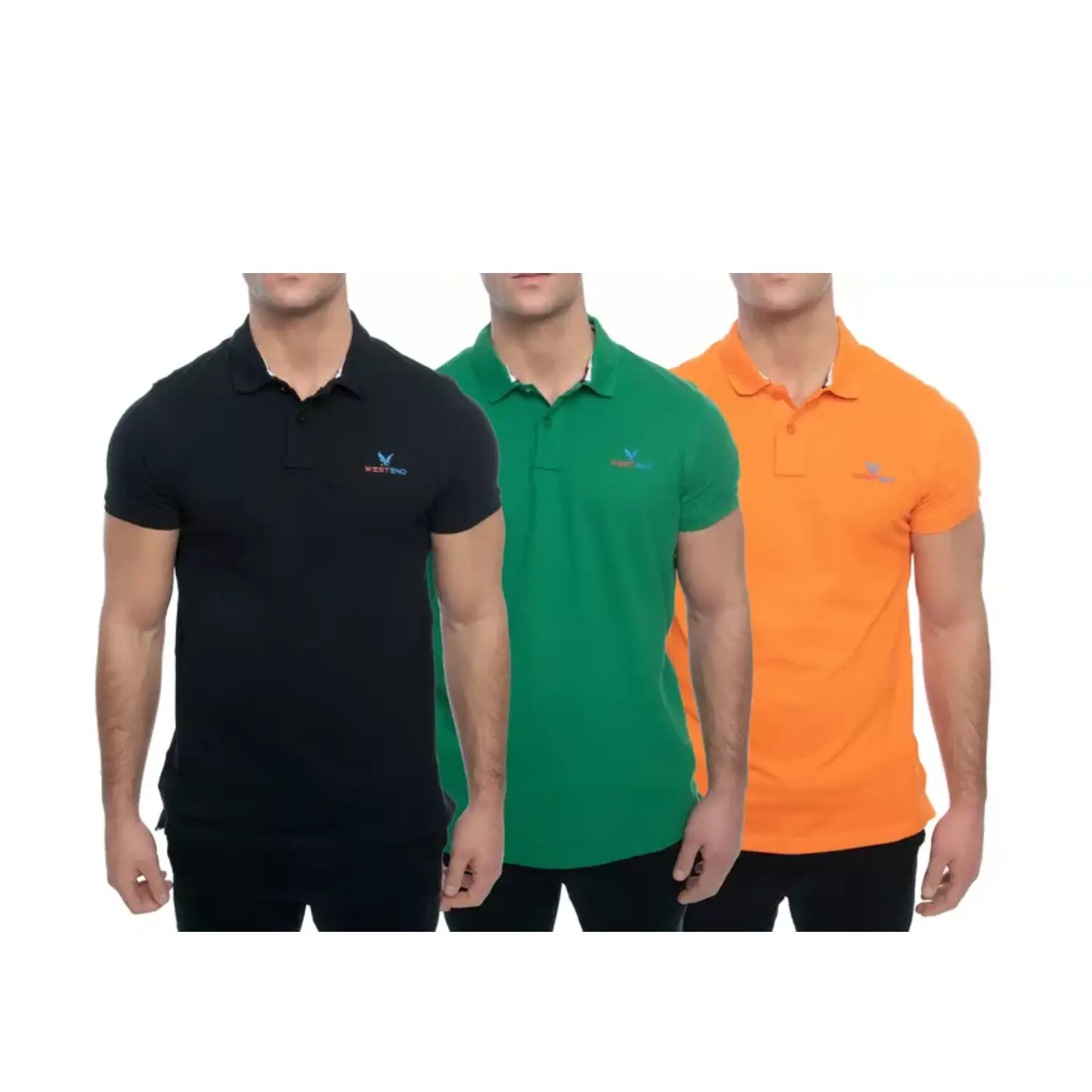 Men's Short Sleeve 100% Cotton Polo Shirts