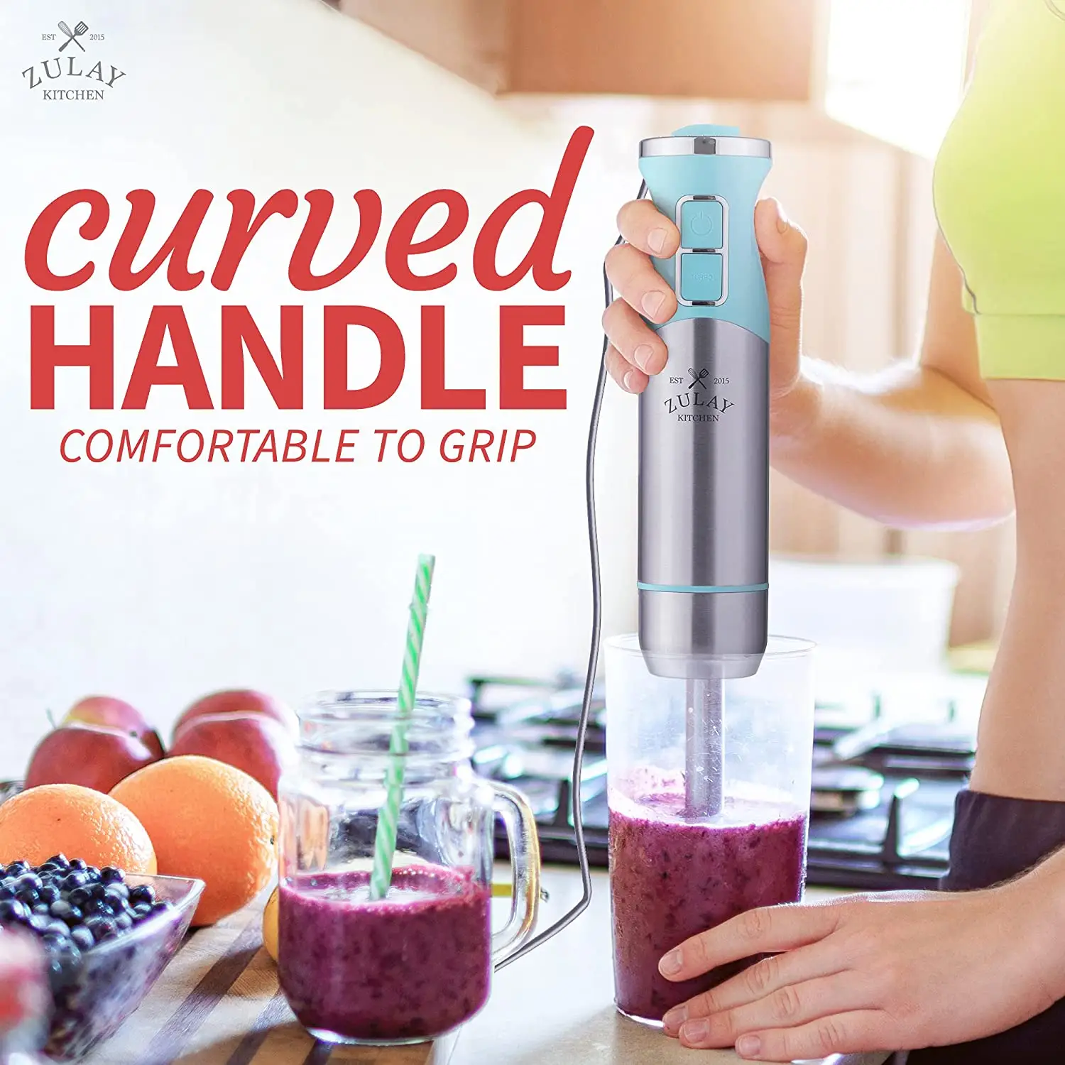  Zulay Kitchen Immersion Hand Blender - 500W