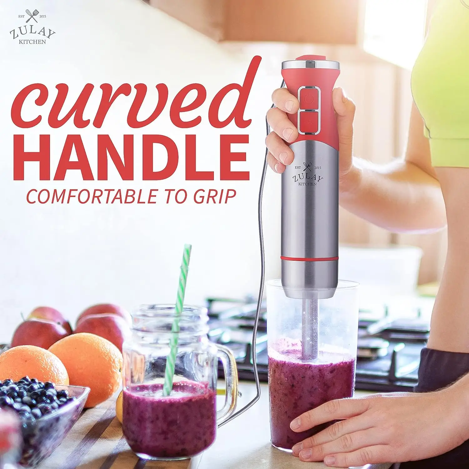  Zulay Kitchen Immersion Hand Blender - 500W