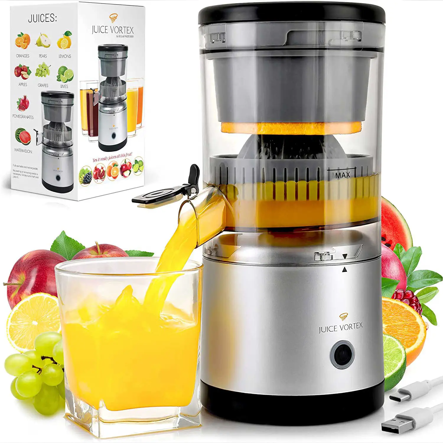 Juice Vortex Citrus Juicer																																			