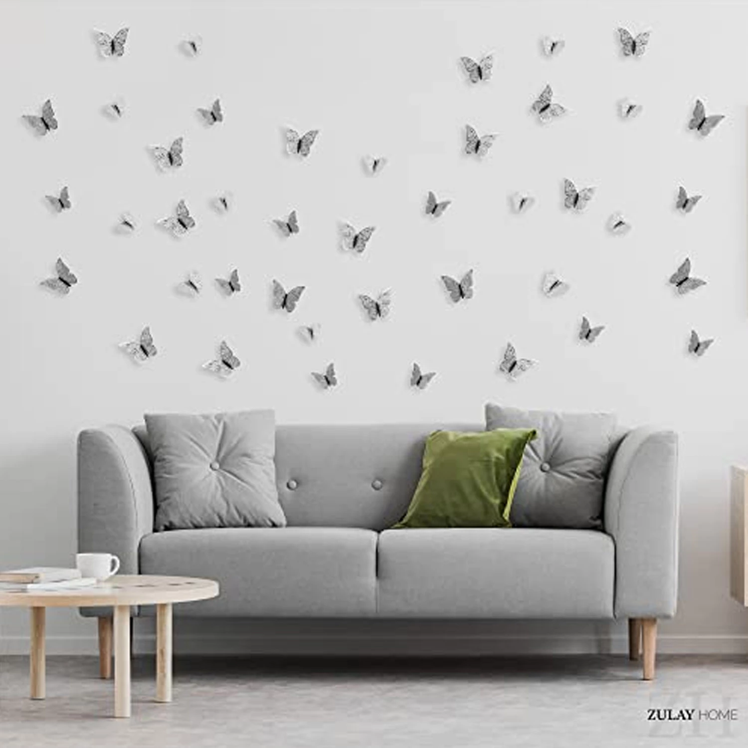 Zulay Home 3D Butterfly Wall Decor - 24pcs Butterfly Decor with 3 Different Sizes