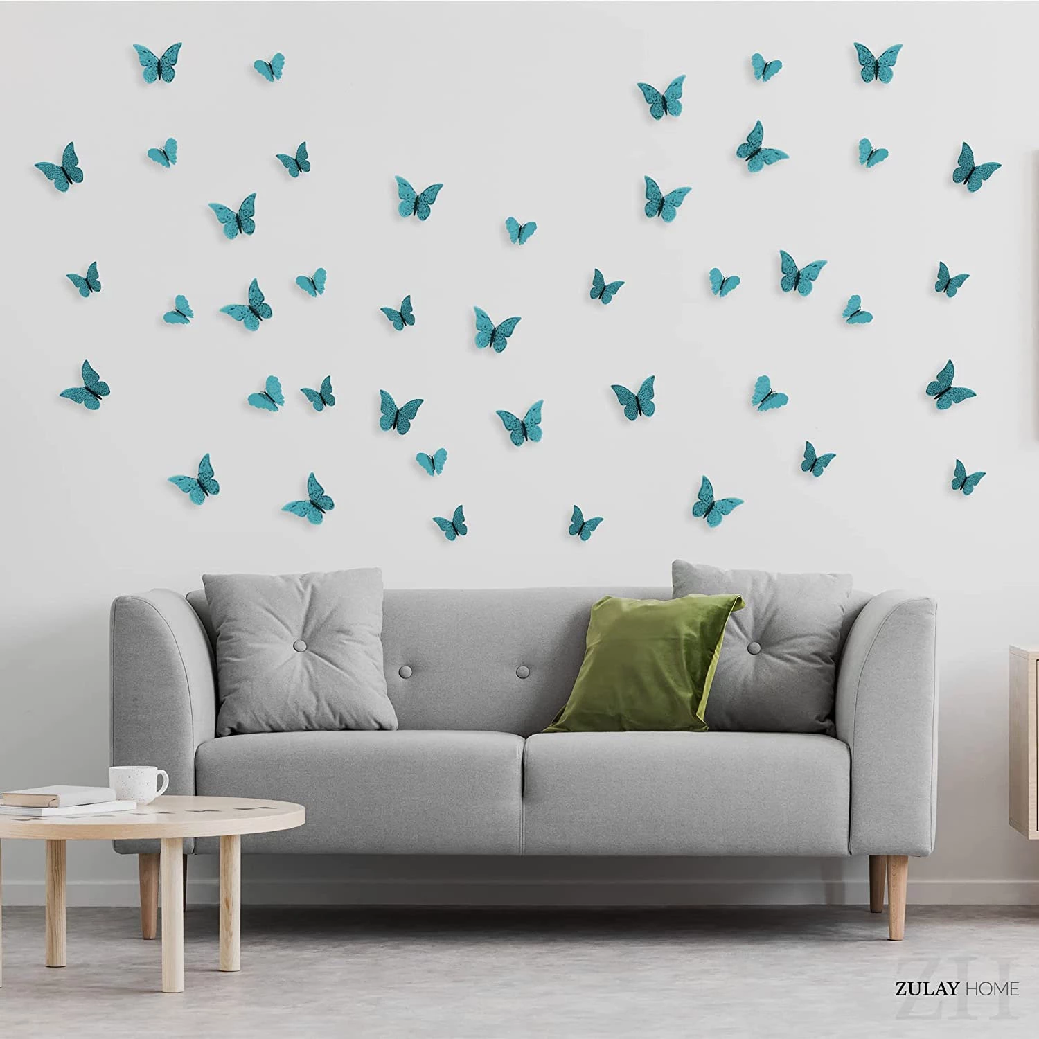 Zulay Home 3D Butterfly Wall Decor - 24pcs Butterfly Decor with 3 Different Sizes