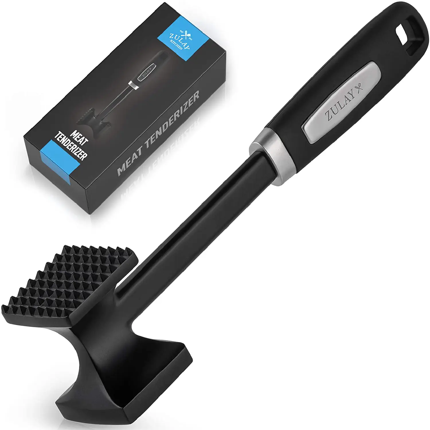 Meat Tenderizer Hammer (Black) - 10 Inch