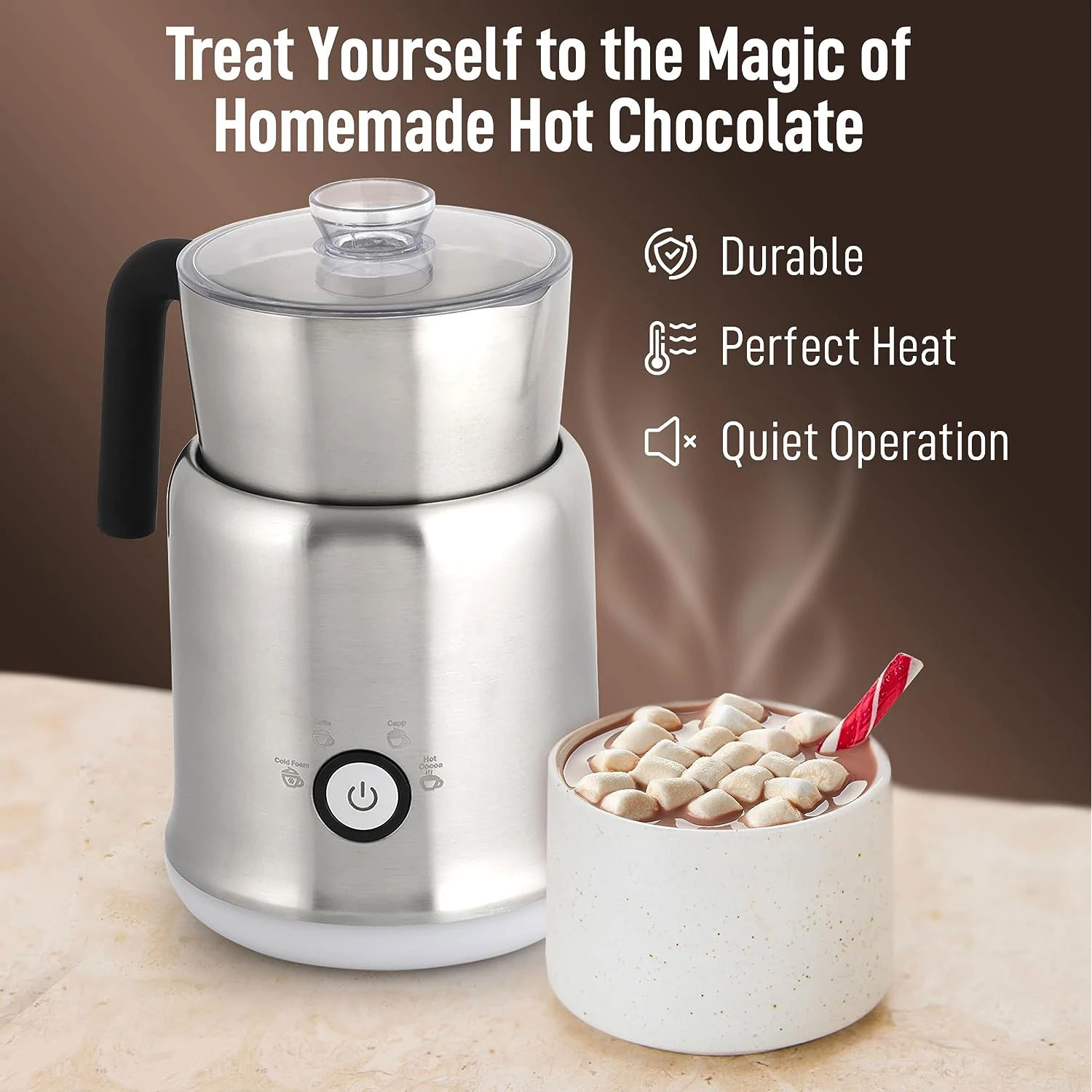 ZK Milk Frother Heater - 2 Piece SS