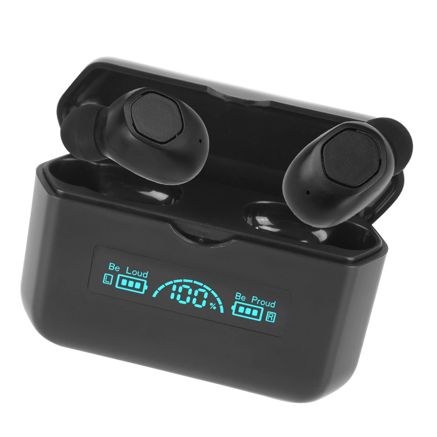 TWS Wireless Earbuds Headphone, 5.1, In-Ear, IPX4 Waterproof, w/ Charging Case